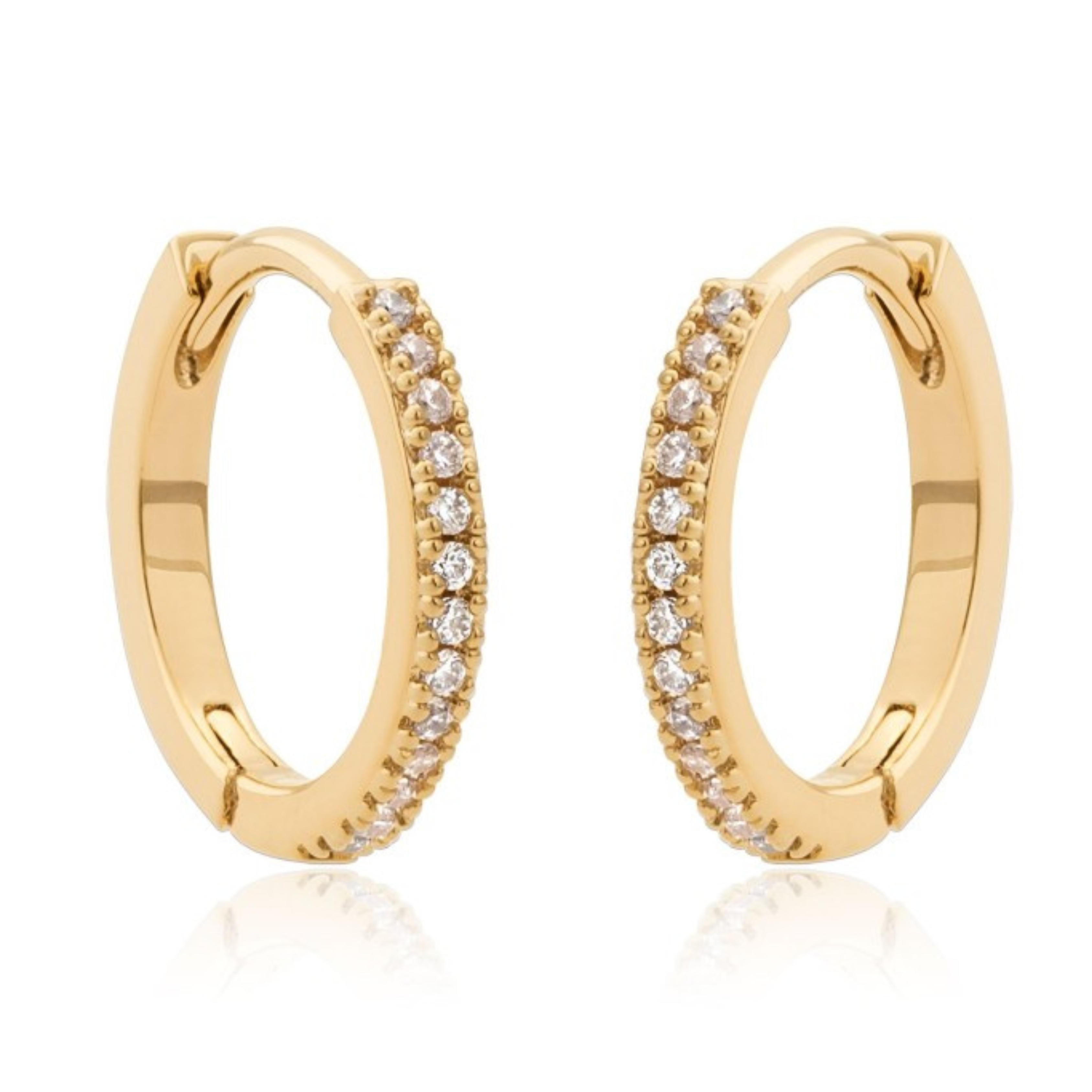 Mini Boucle d'oreille avec Diamant