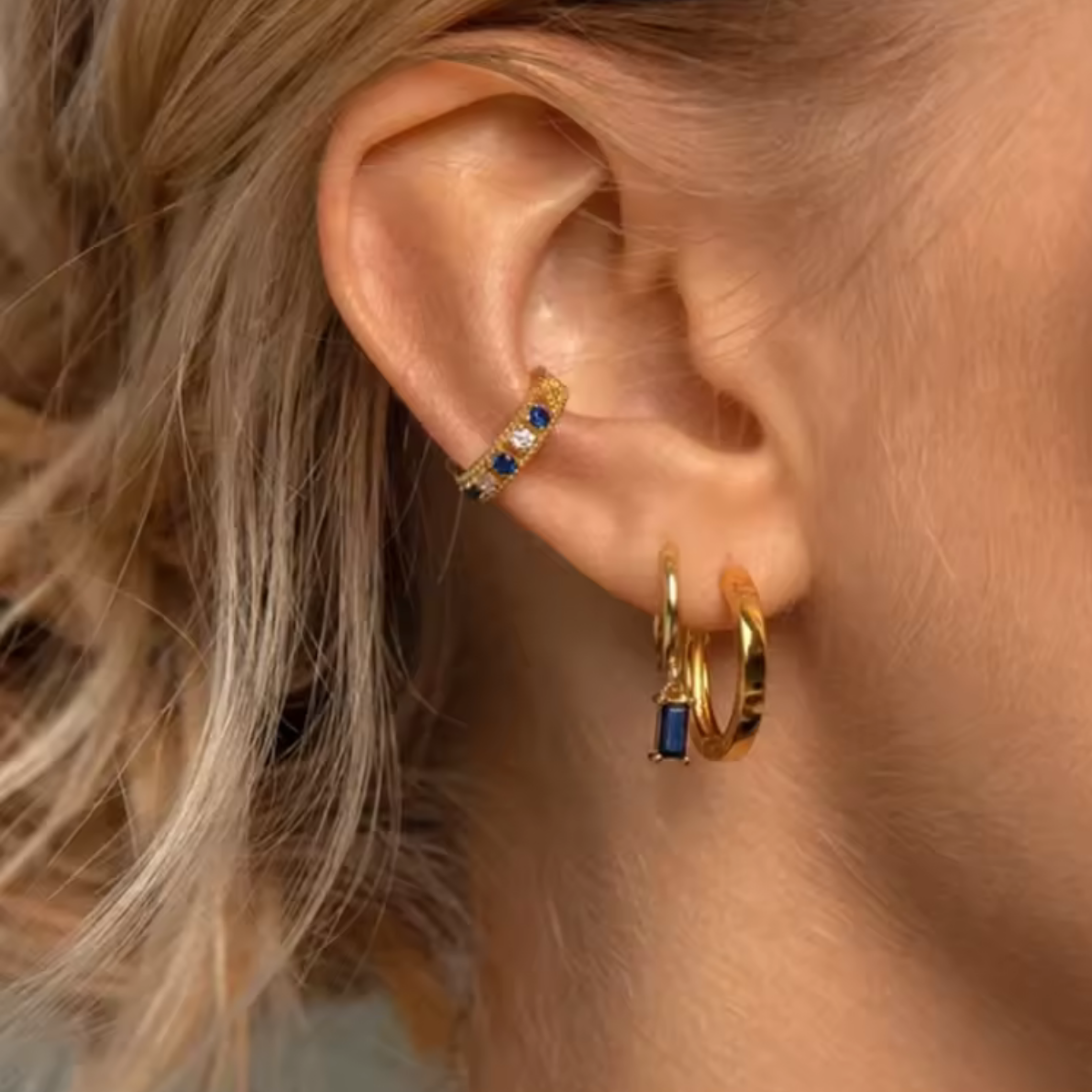 Boucle d'Oreille Goutte de Cristal
