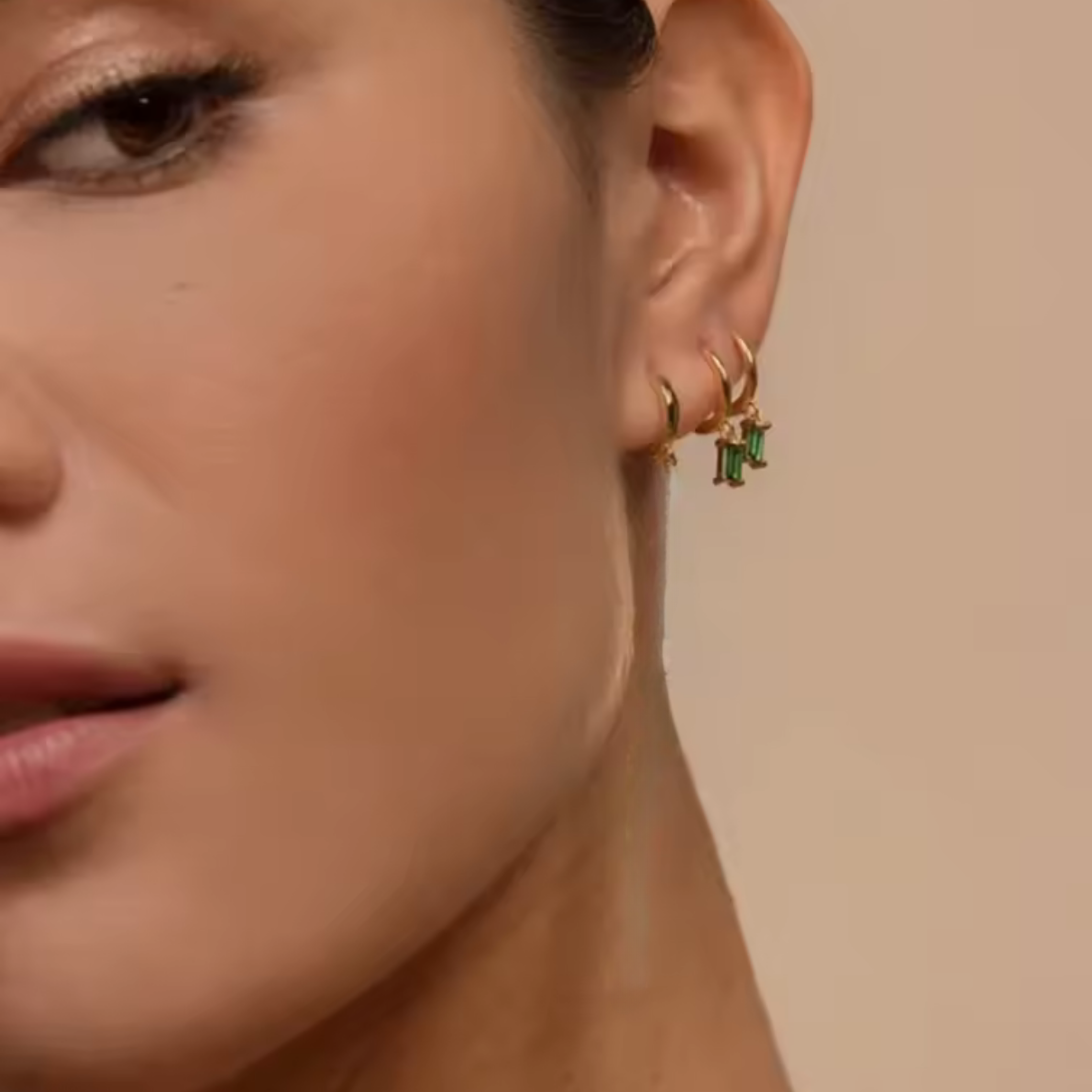 Boucle d'Oreille Goutte de Cristal