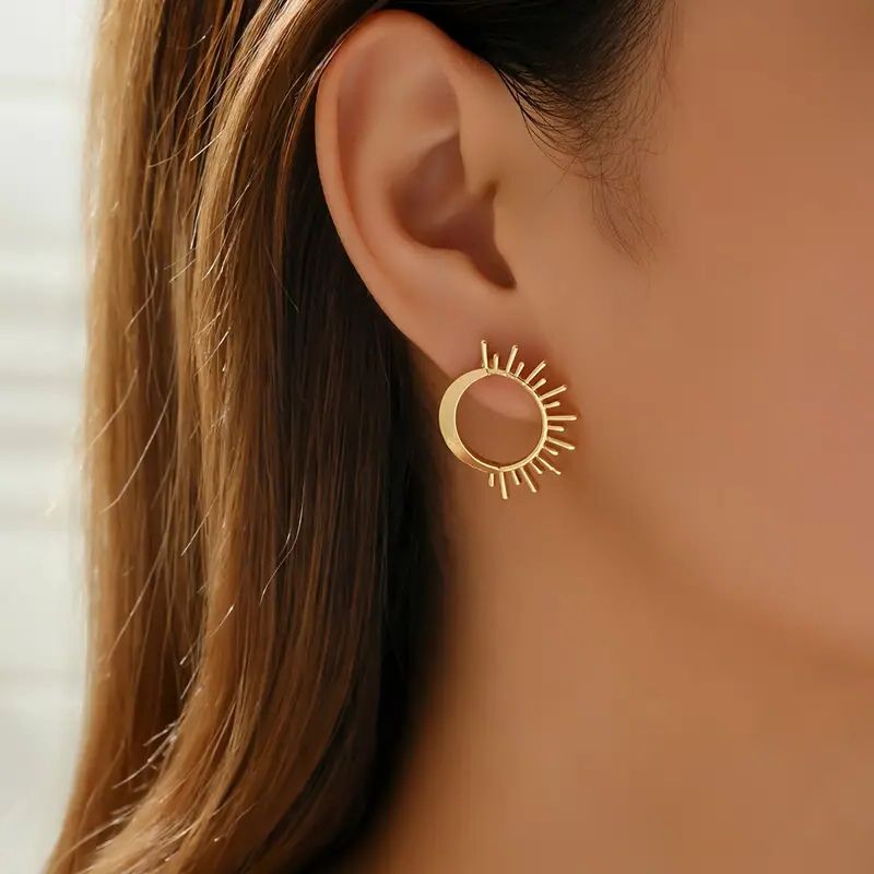 Mystical Sun and Moon Earrings