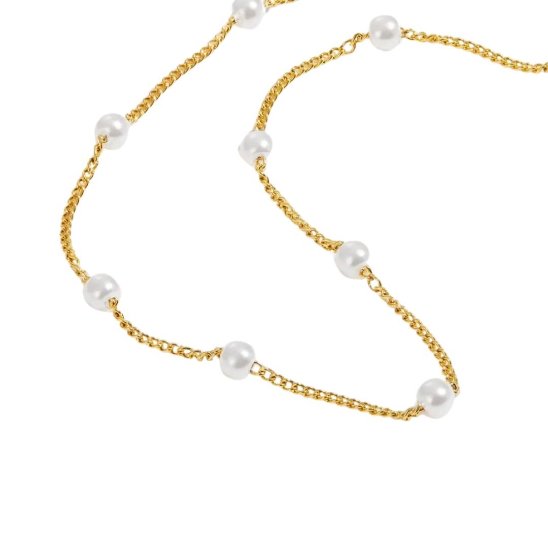 Collier Ras Du Cou en Perles Éparpillé
