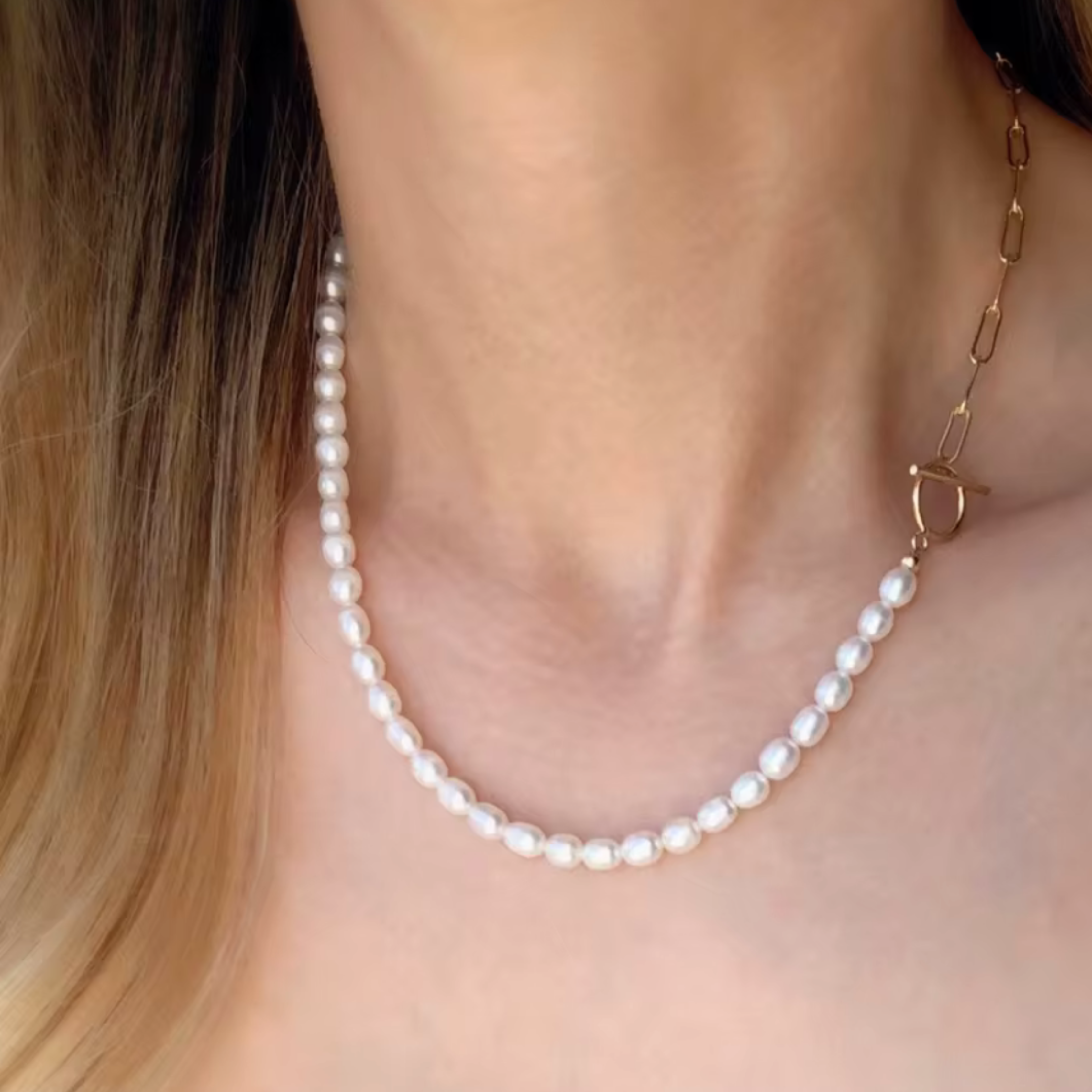 Collier Perles & Chaine
