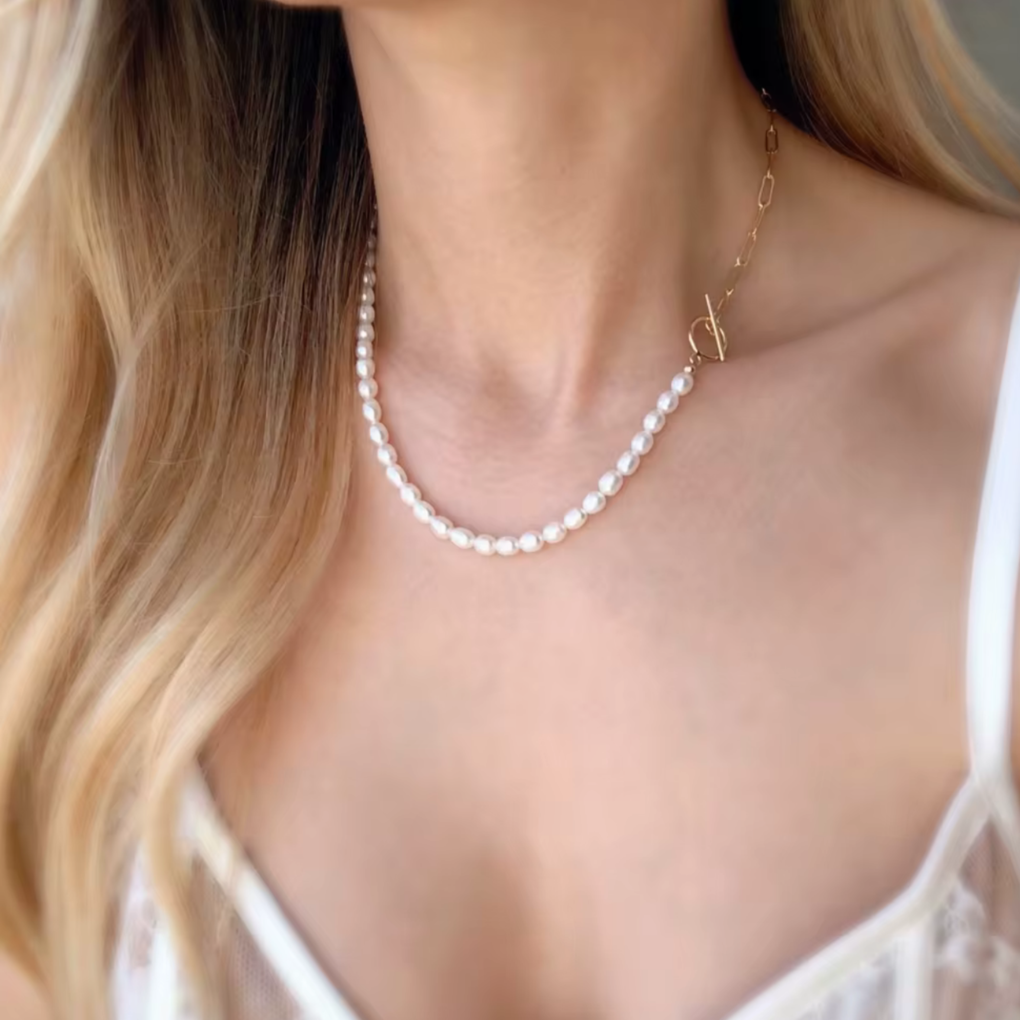 Collier Perles & Chaine