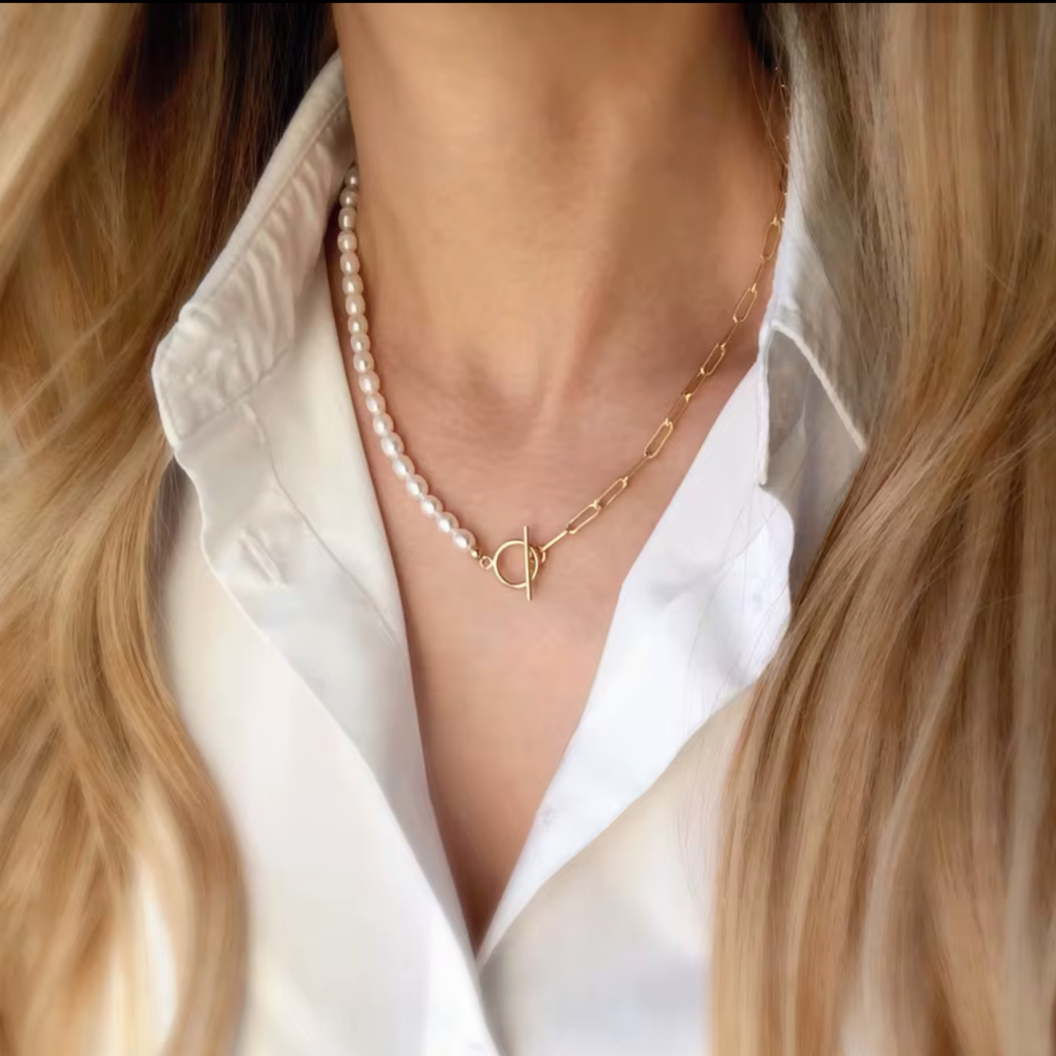 Collier Perles & Chaine