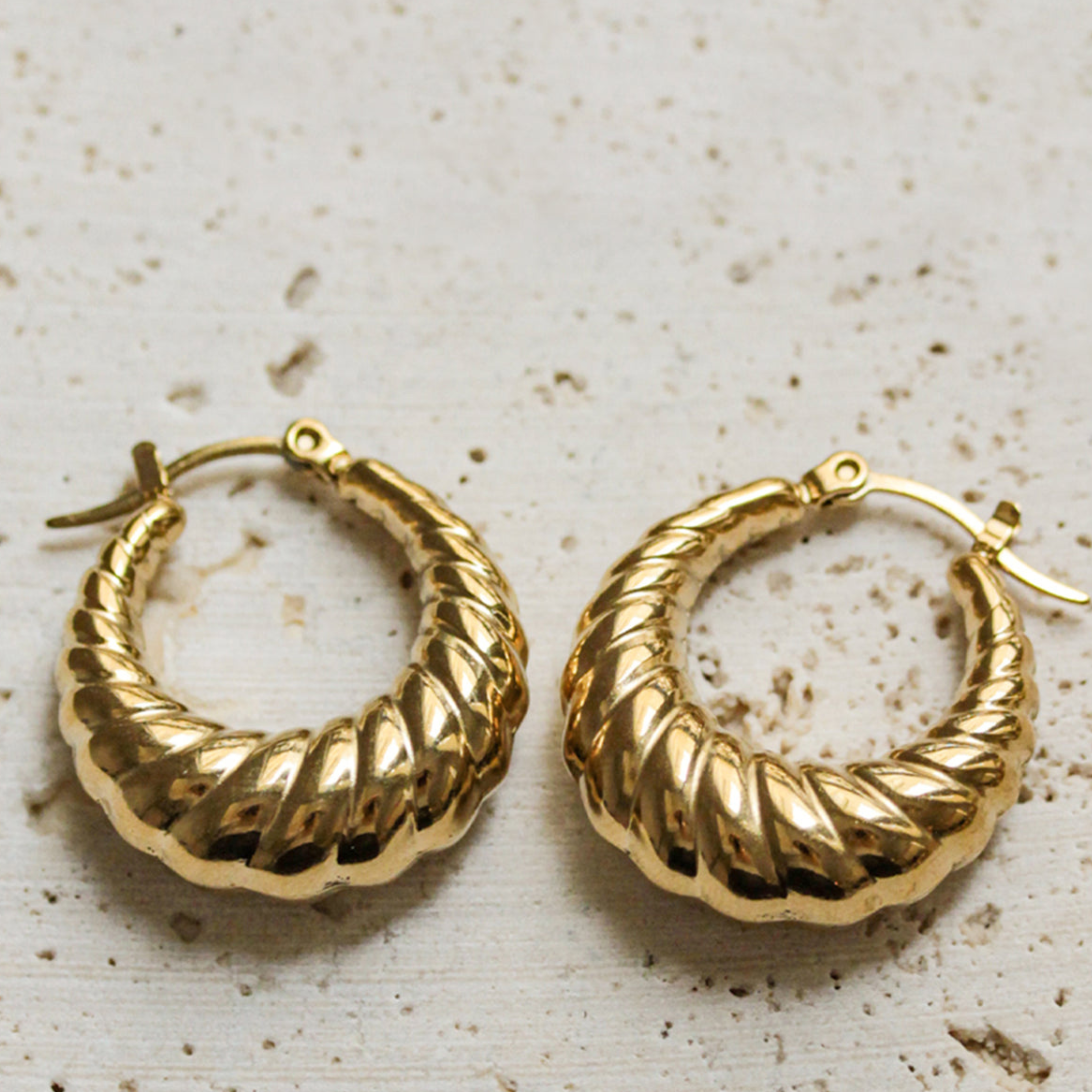 Boucles d'Oreilles Raffinées en Croissant