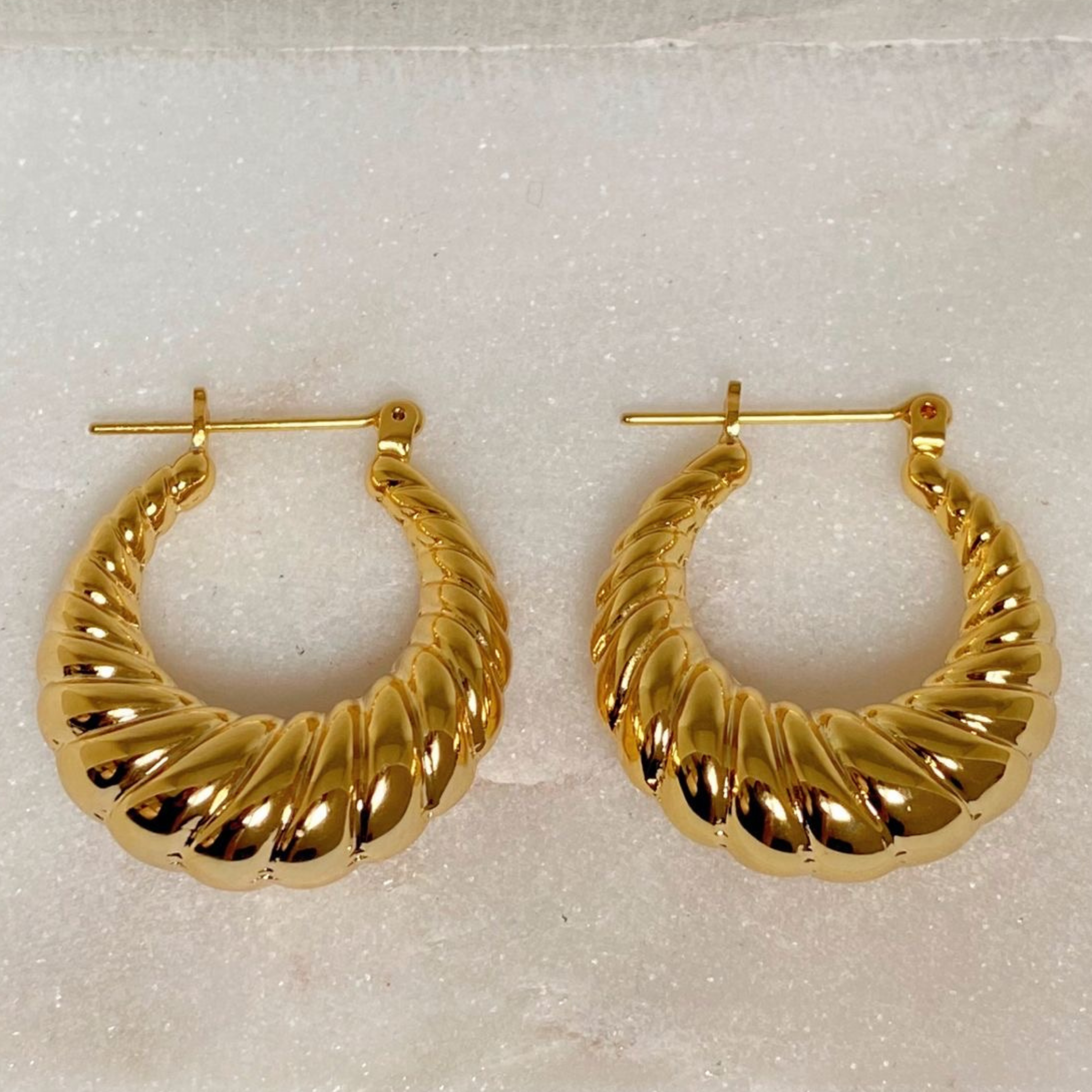 Boucles d'Oreilles Raffinées en Croissant