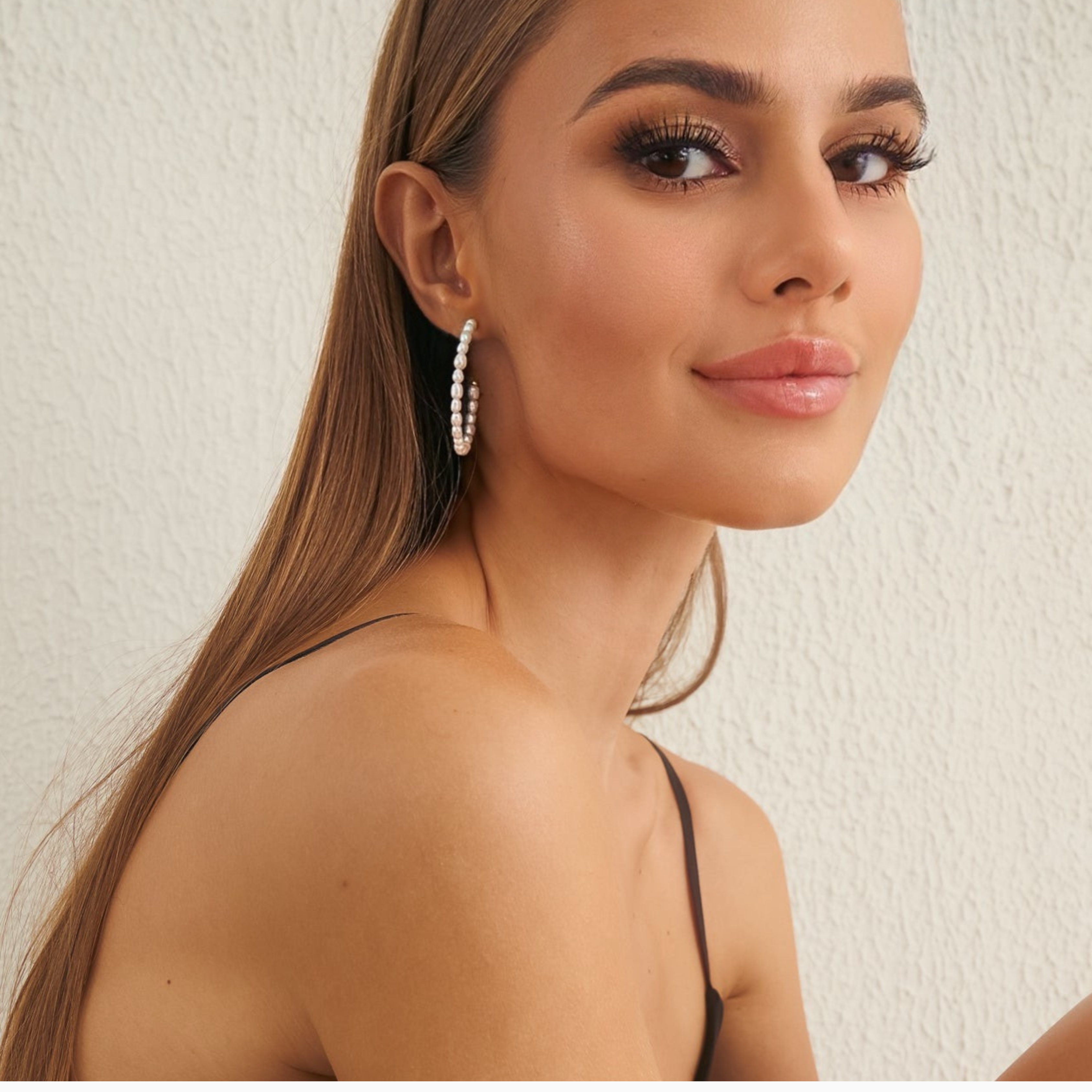 Boucles d'Oreilles Mini Cercle de Perles