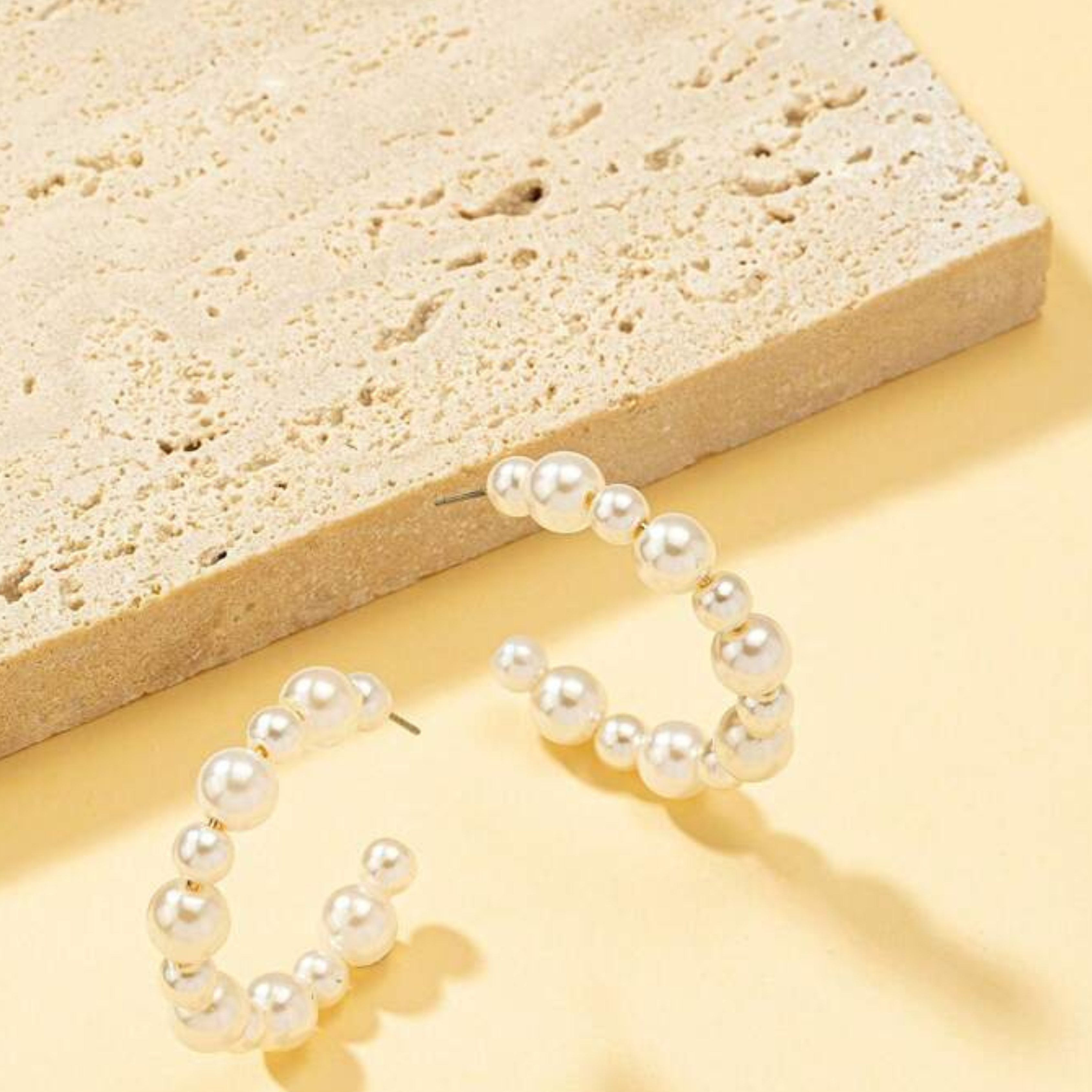 Boucles d'Oreilles Mini Cercle de Perles
