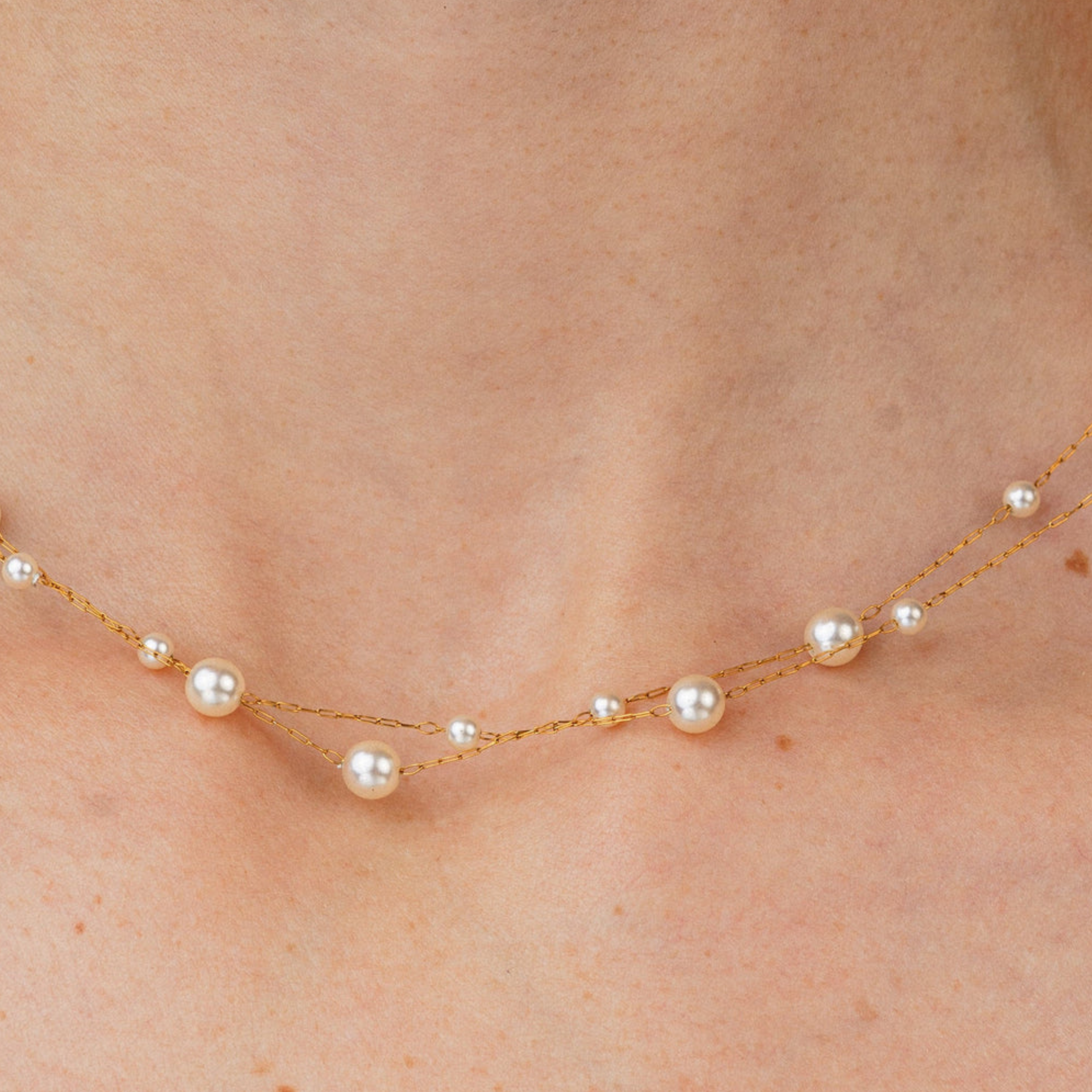 Collier Perles Minimaliste