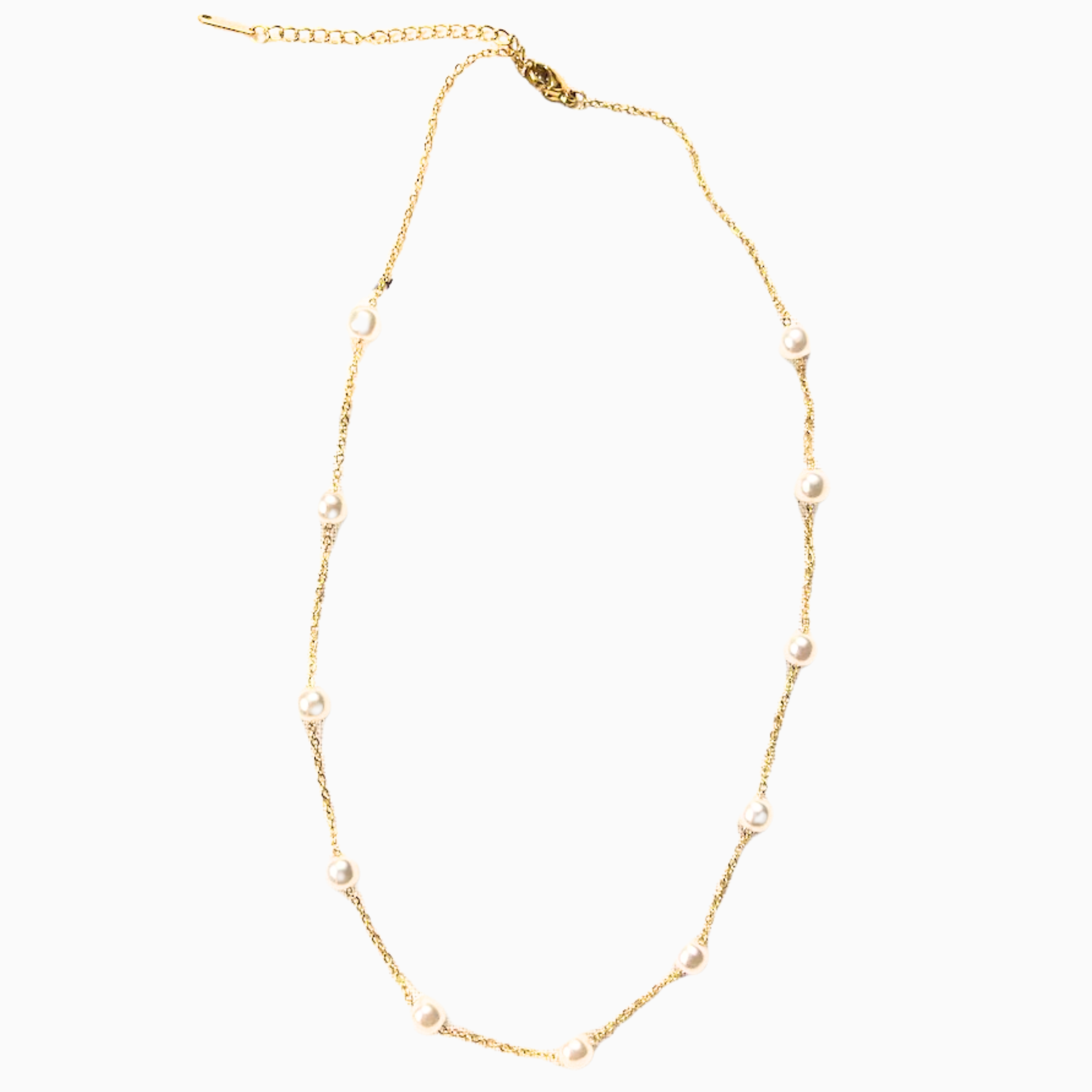 Collier Ras Du Cou en Perles Éparpillé
