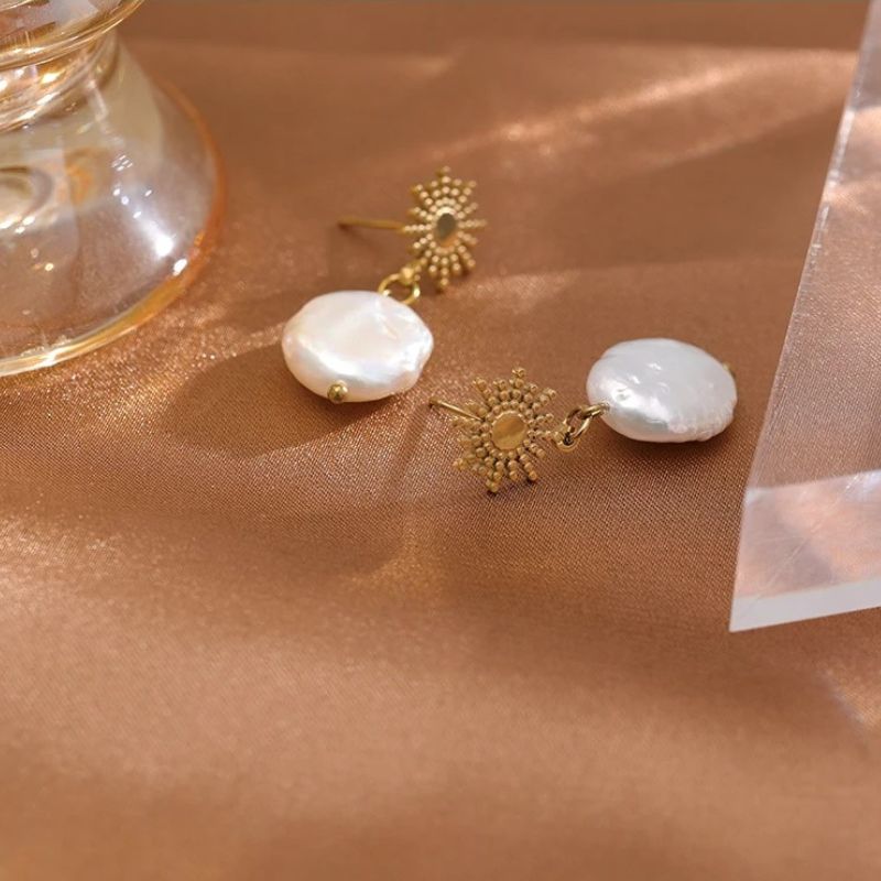 Boucles d'Oreilles Soleil Céleste Éternel