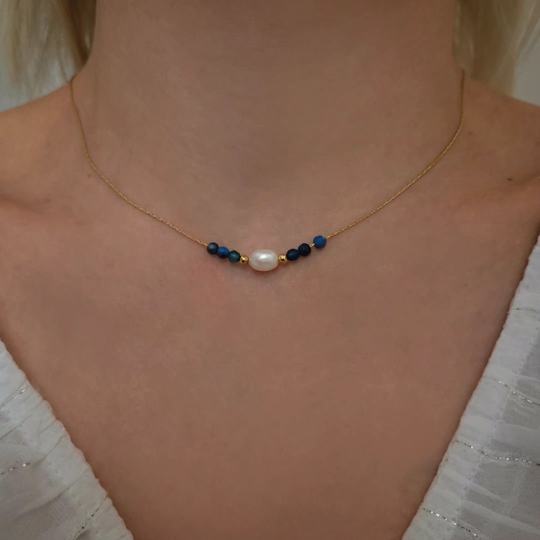 Pendentif Perle "Saphira"