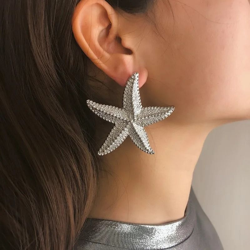 Grande Boucle d'Oreille Étoile de Mer