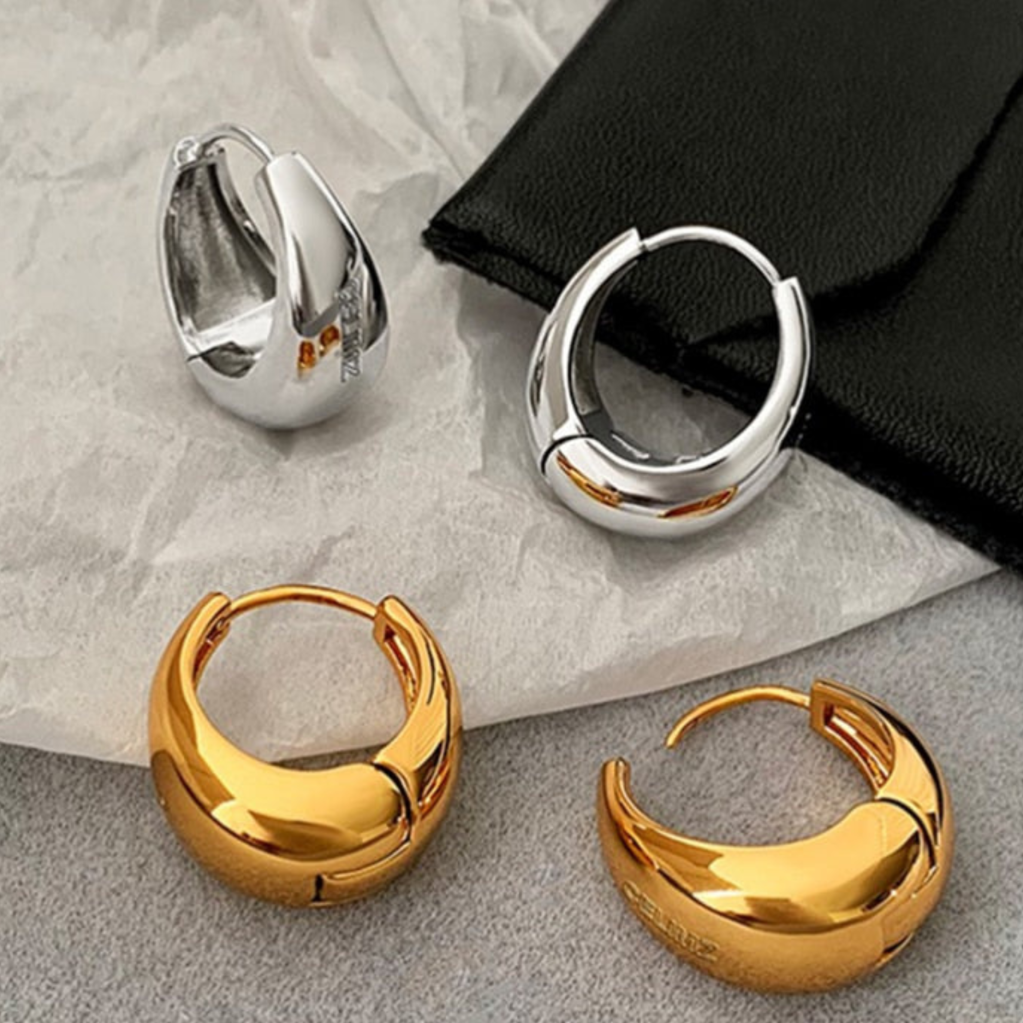 Boucles d'Oreilles Créoles Ovale Sublime