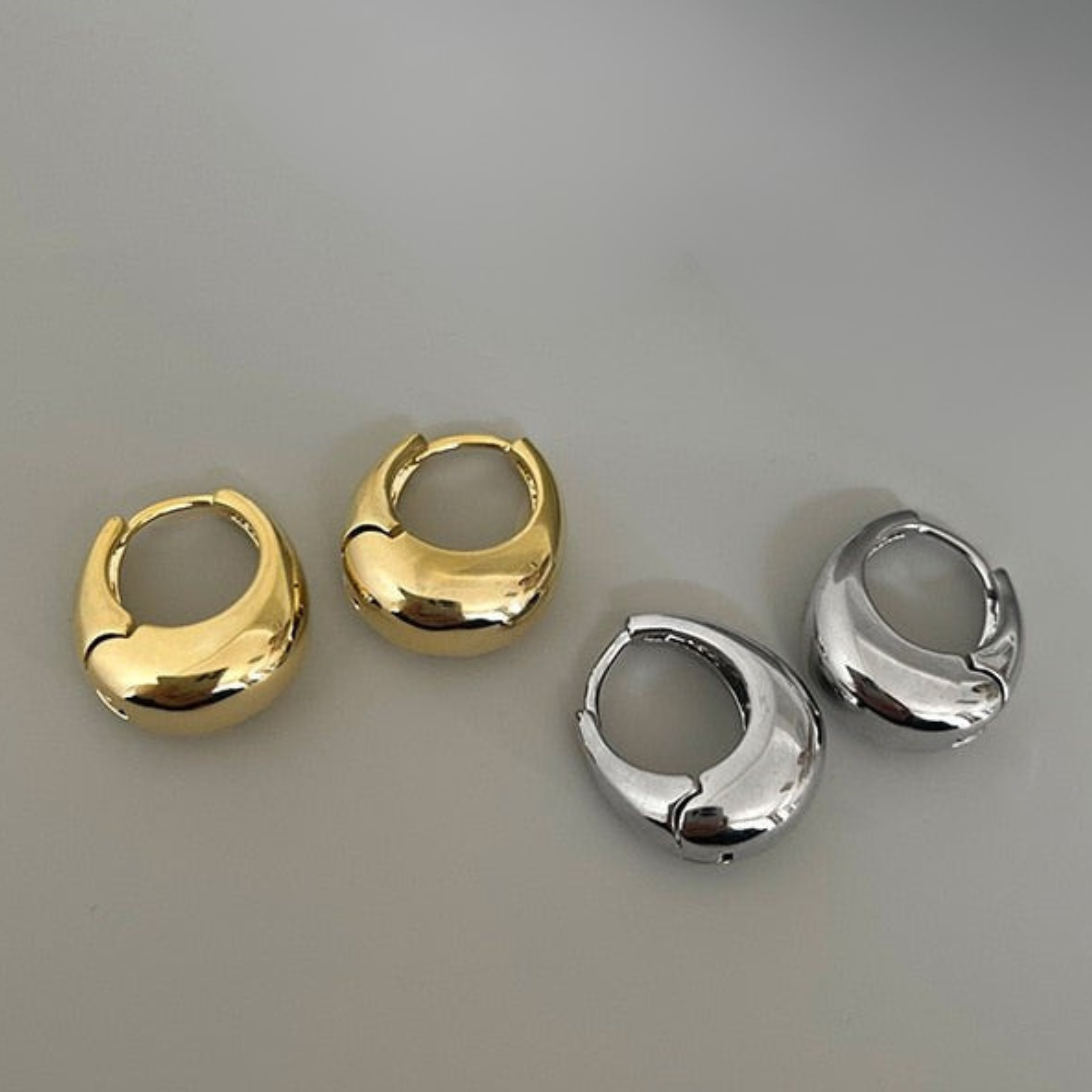 Boucles d'Oreilles Créoles Ovale Sublime