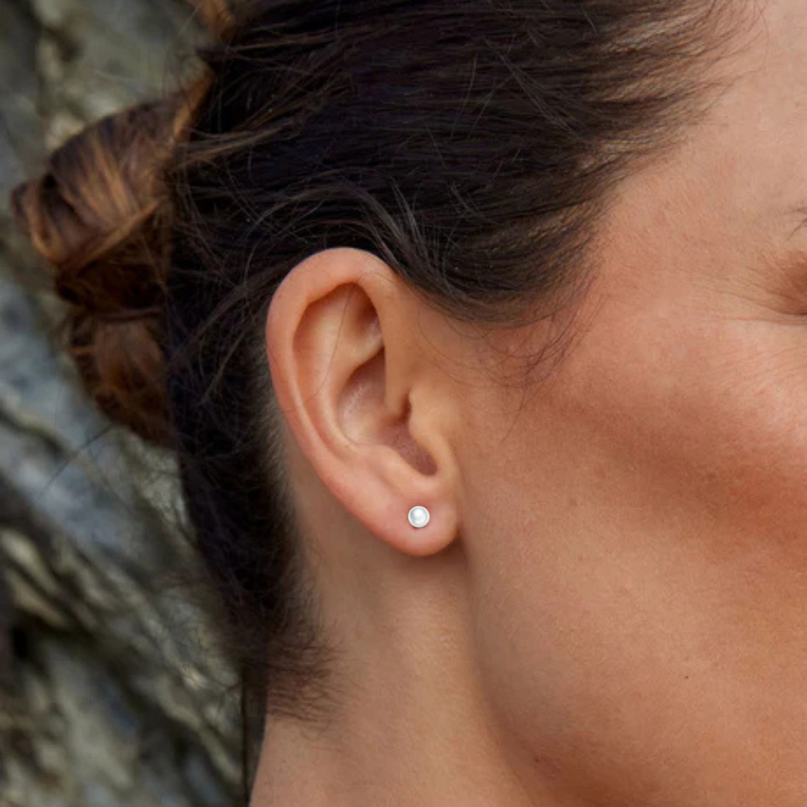 Boucles d'Oreilles Petites Perles d'Eau Douce