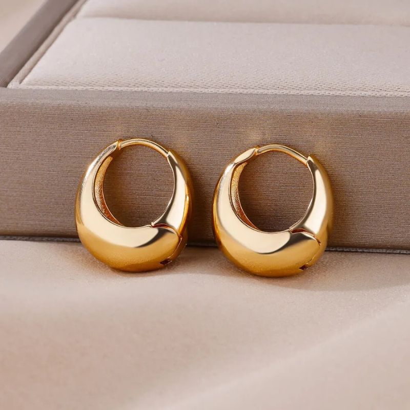 Boucles d'Oreilles Créoles Ovale Sublime