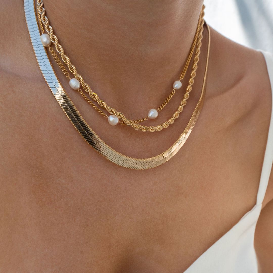 Collier Chaine Torsadé