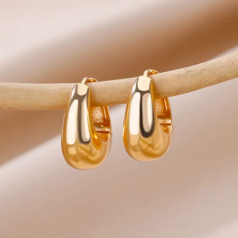 Boucles d'Oreilles Créoles Ovale Sublime