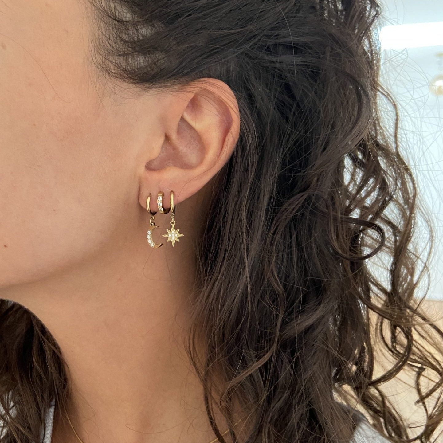 Boucles D'oreilles Créoles Minimalistes