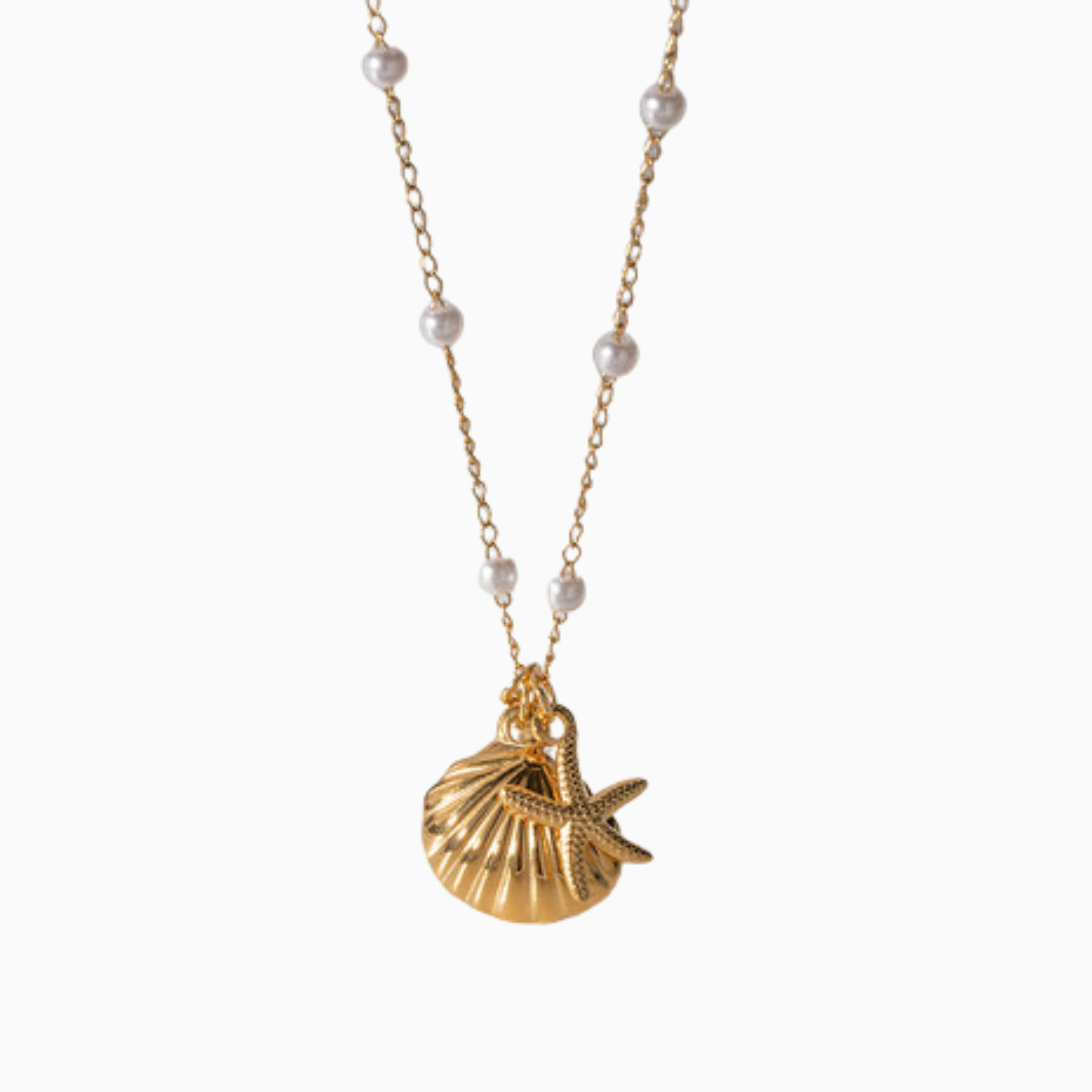Collier Plage Etoile et Coquillage Marin
