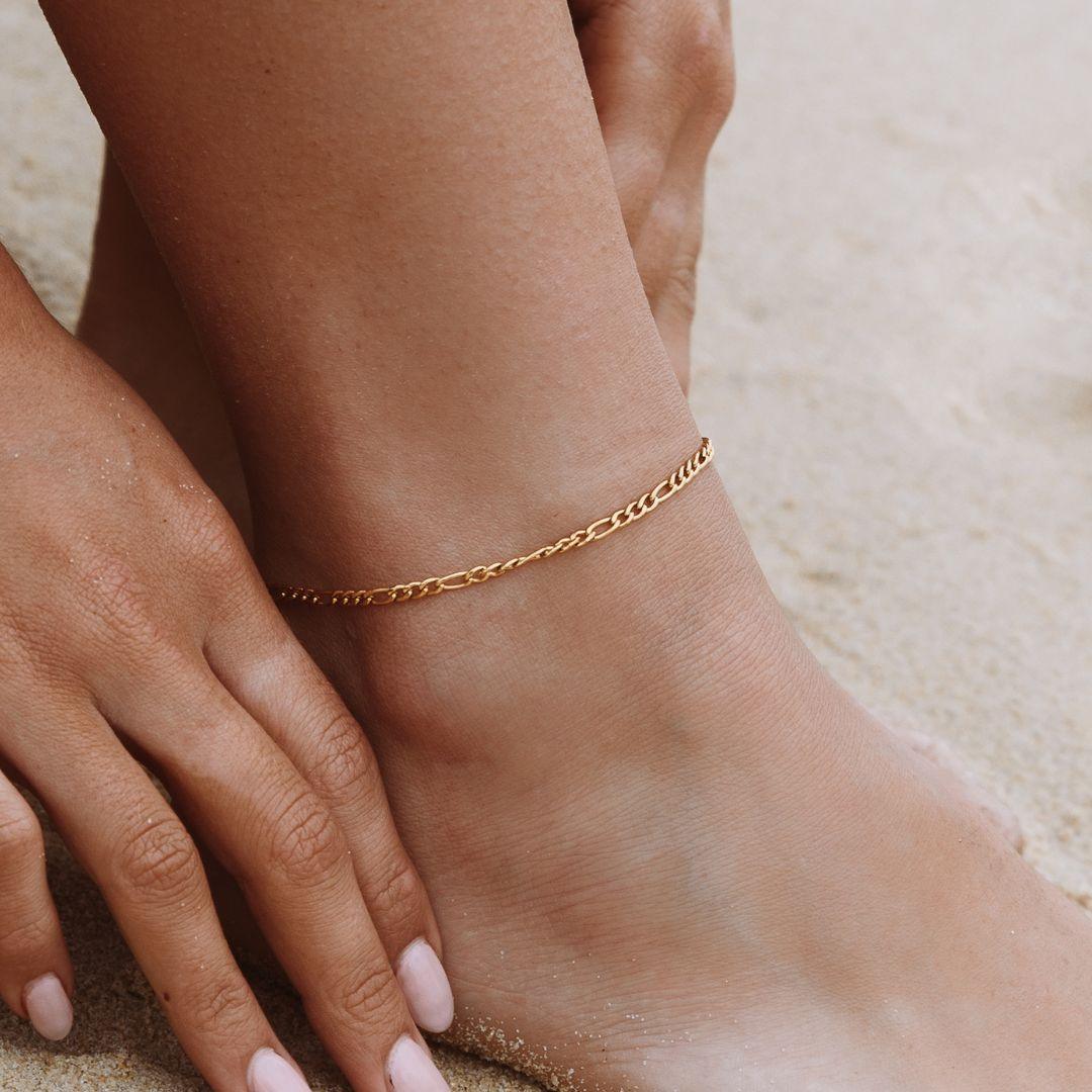 Bracelet de Cheville "Amalfi" Figaro - Elleza