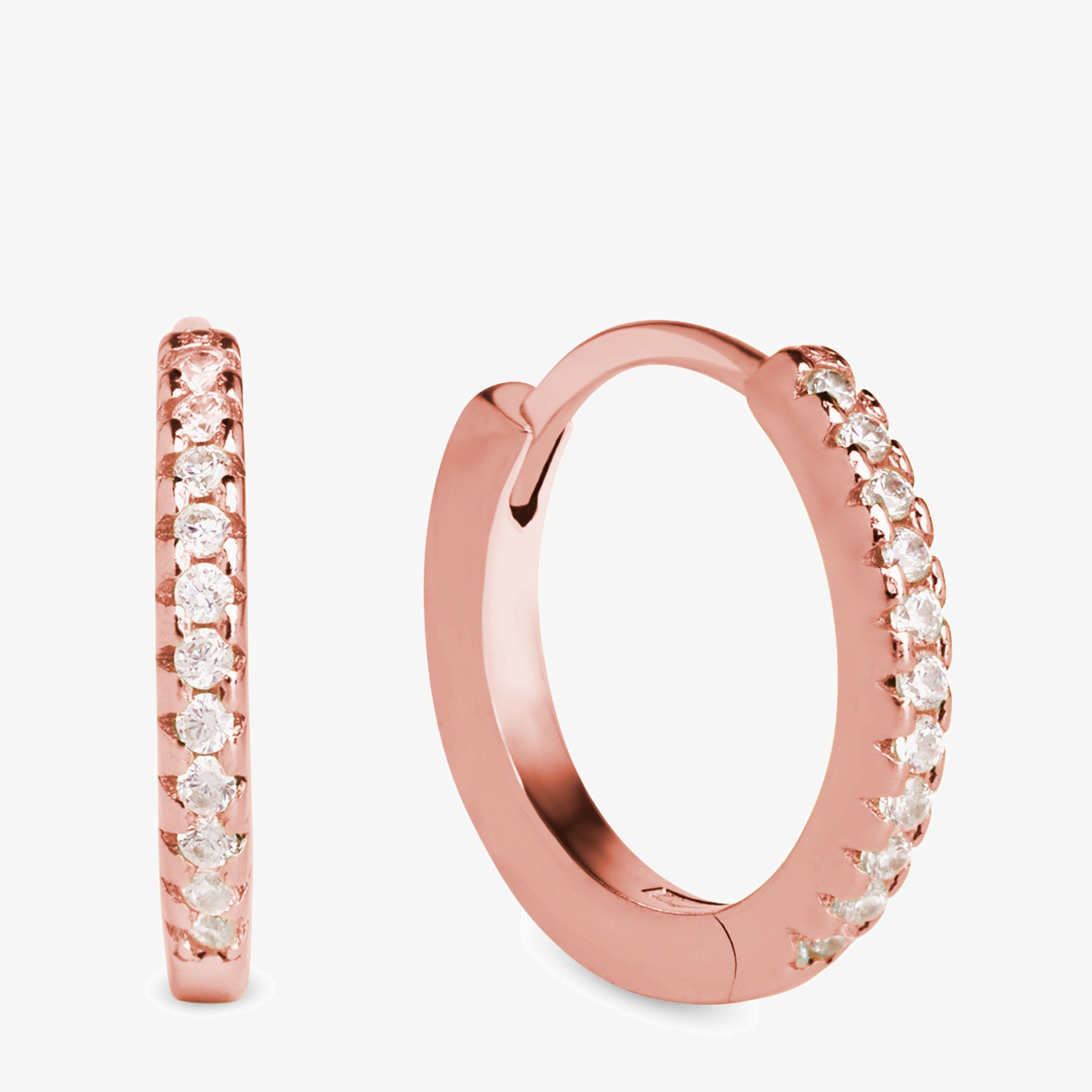 Mini Boucle d'oreille avec Diamant