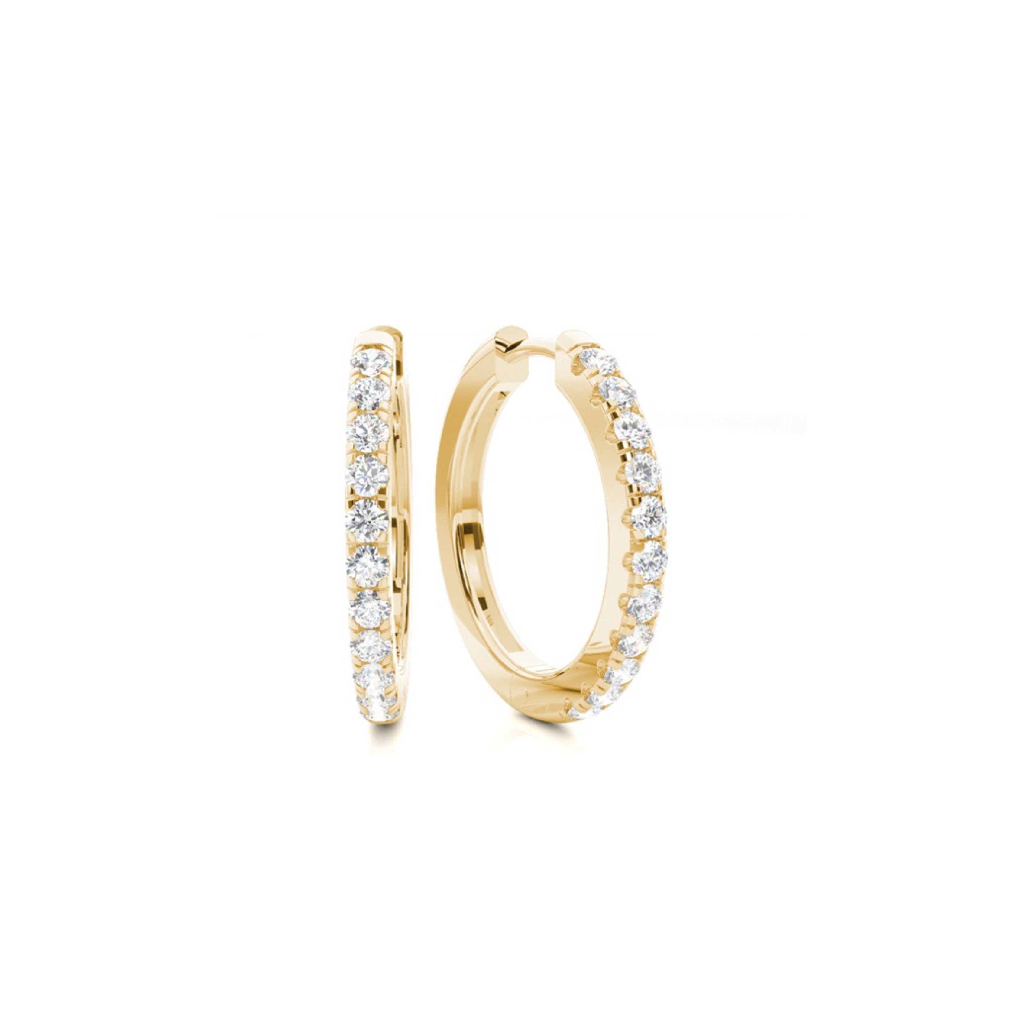 Mini Boucle d'oreille avec Diamant
