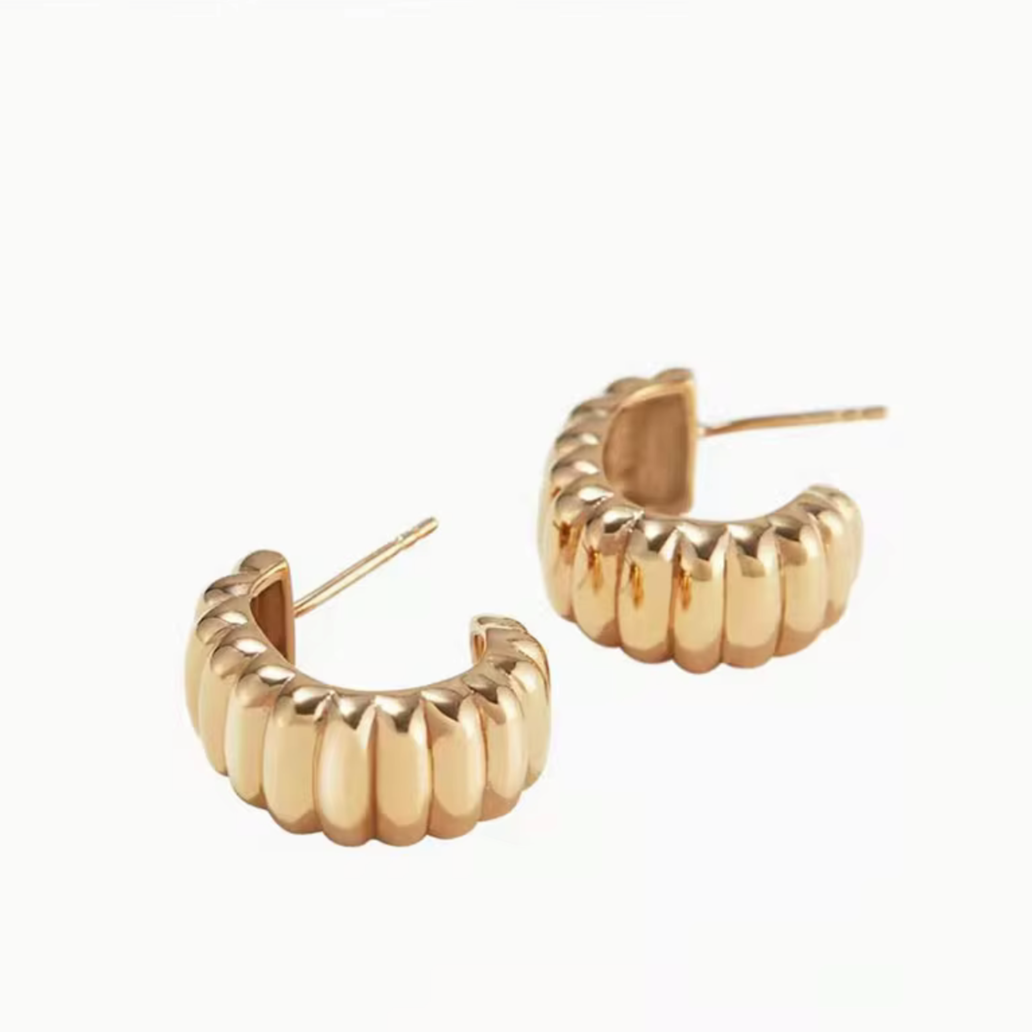 Boucle d'oreille Martelé