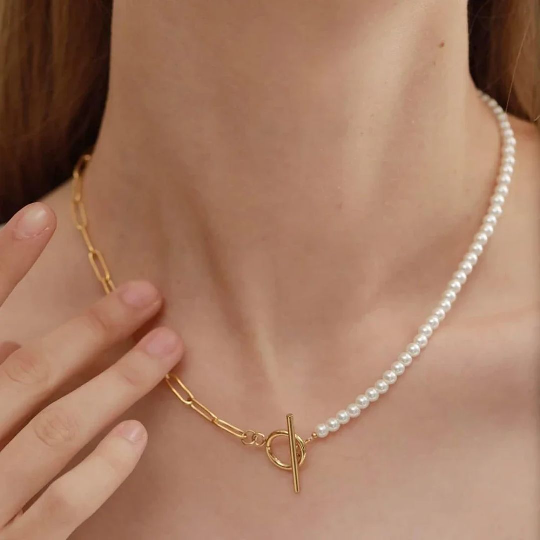 Collier Perles & Chaine