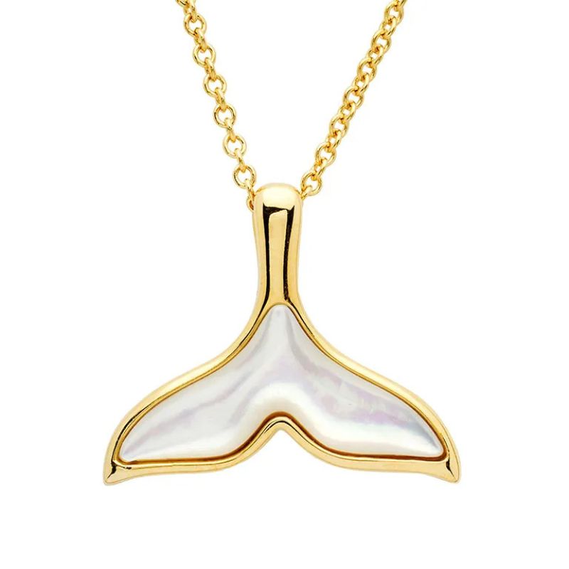 Collier Pendentif Queue de Baleine