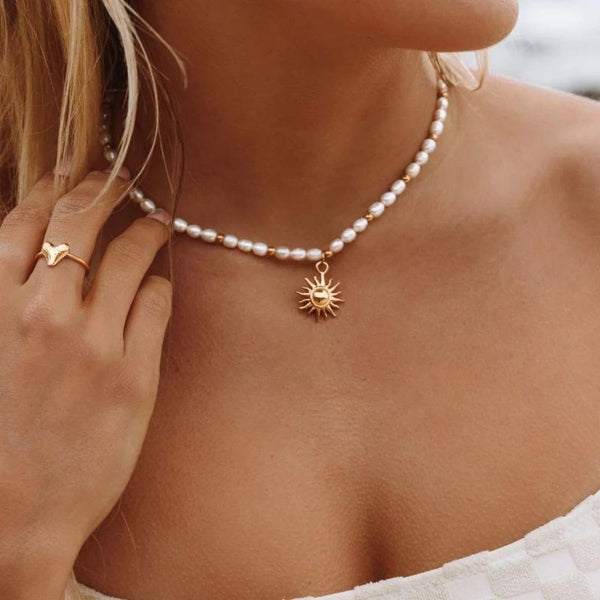 Collier Perles Biarritz "Sol"