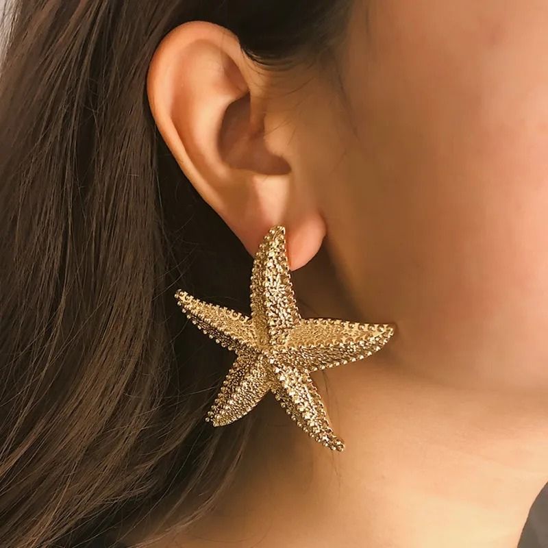 Grande Boucle d'Oreille Étoile de Mer