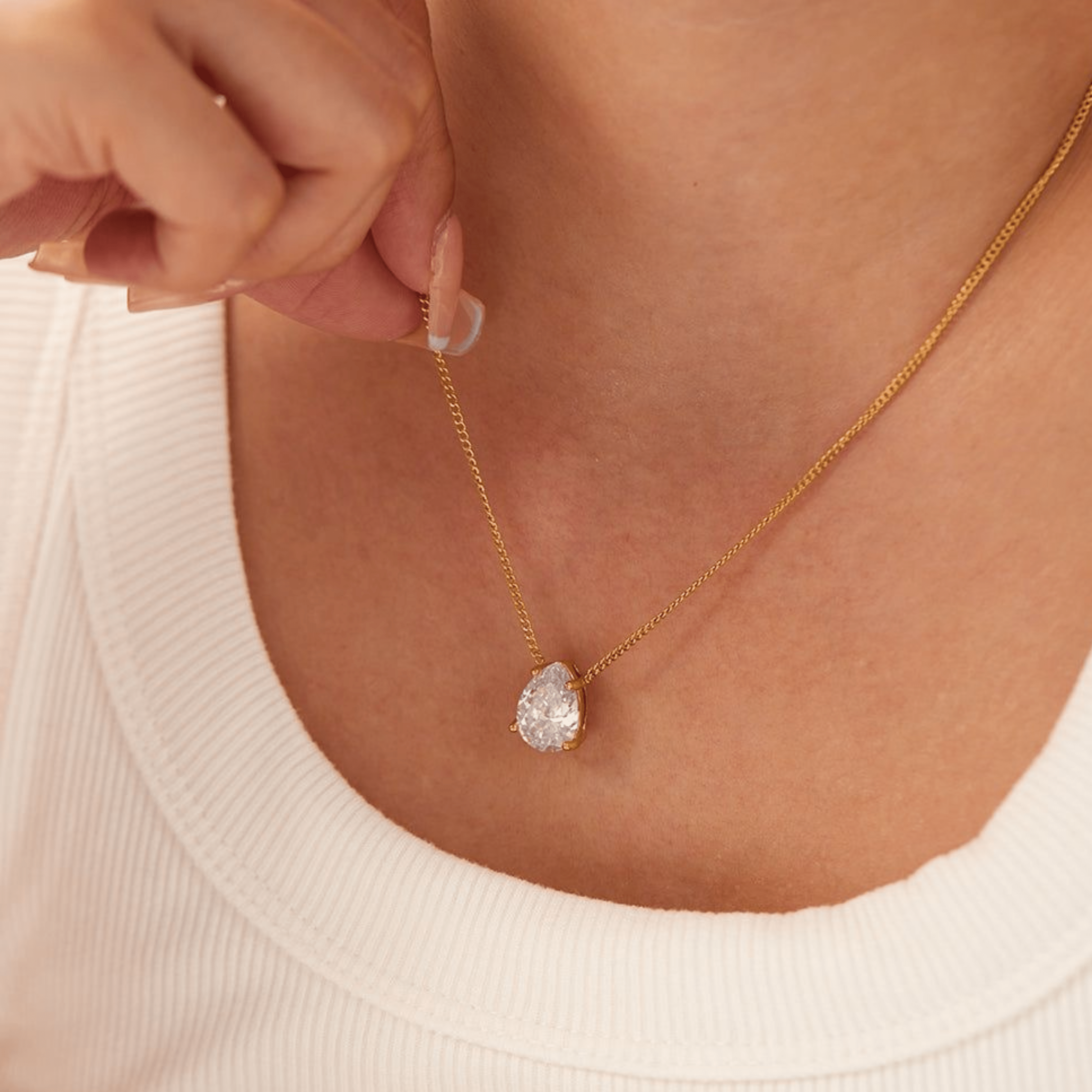 Collier Double Diamant