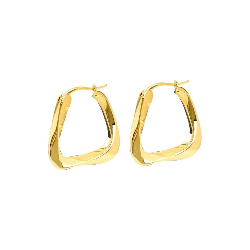Boucles D'oreilles Créoles Carrées