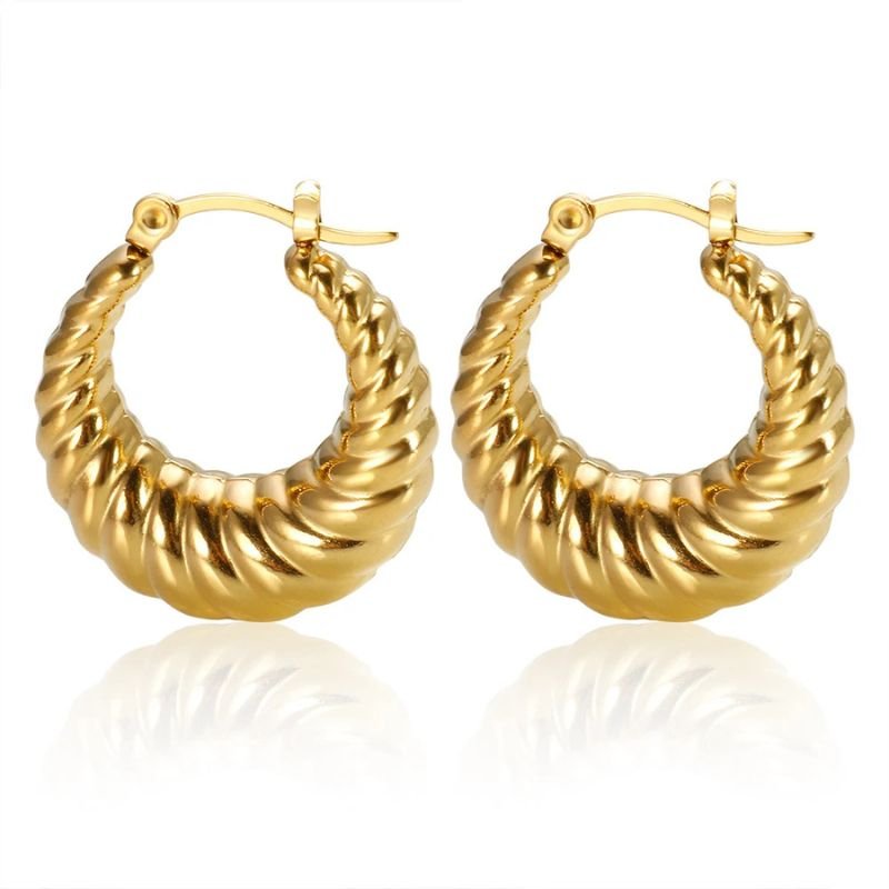 Boucles d'Oreilles Raffinées en Croissant