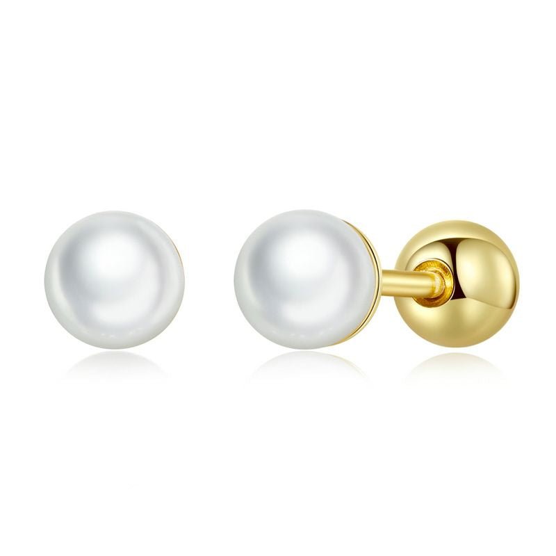Boucles d'Oreilles Petites Perles d'Eau Douce