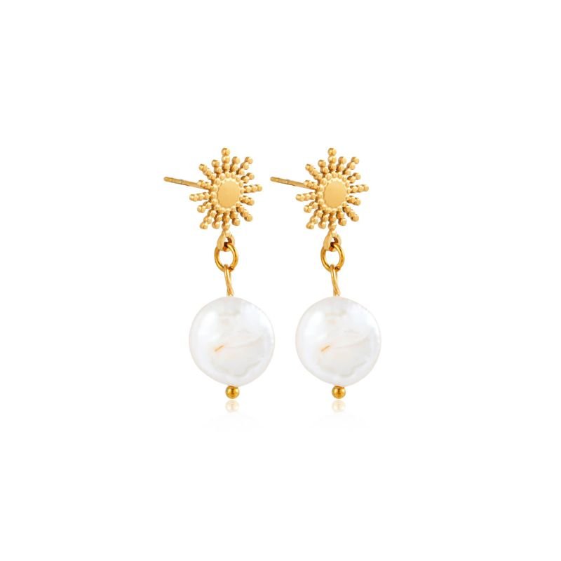 Boucles d'Oreilles Soleil Céleste Éternel