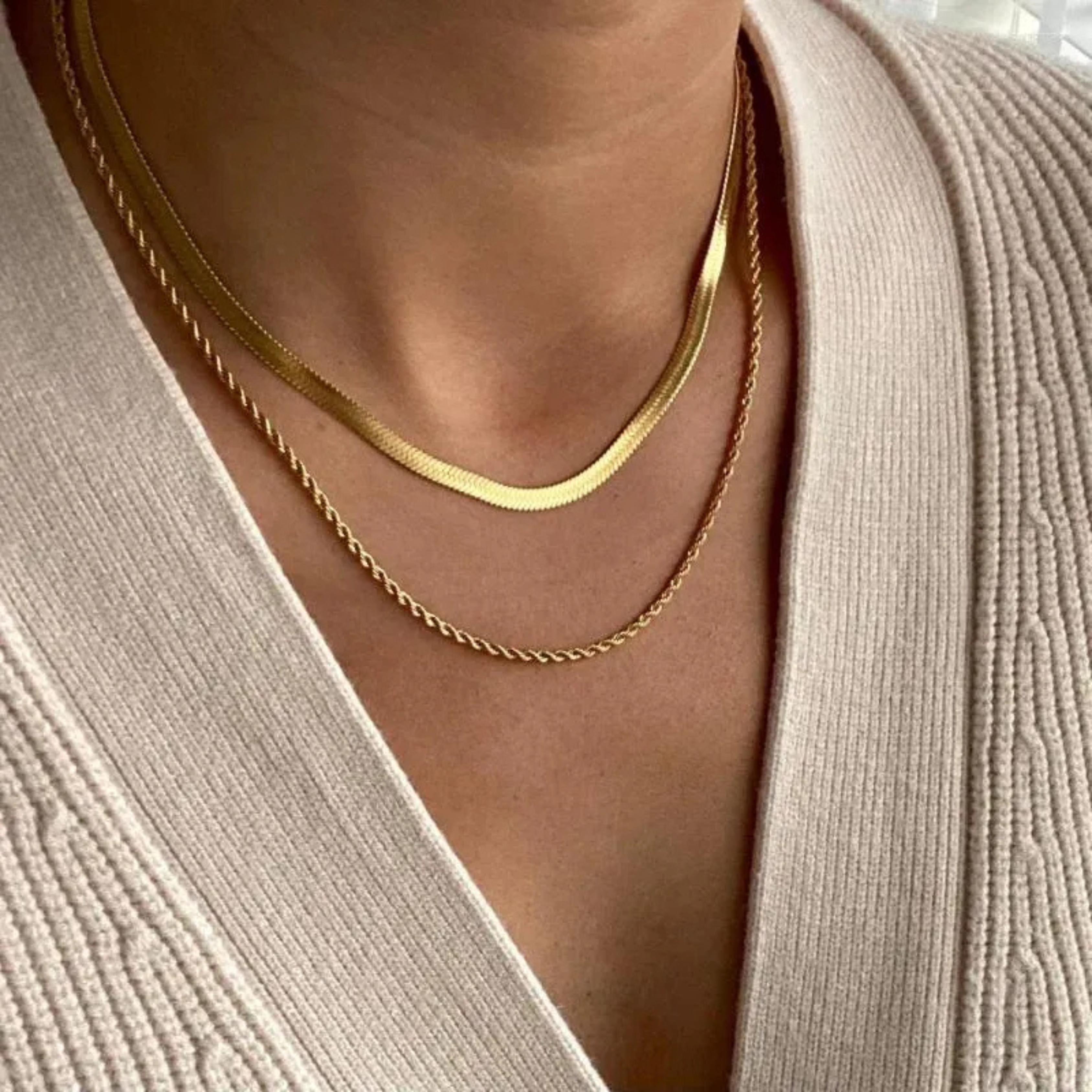 Collier Torsadé en Cristal "Sandy"