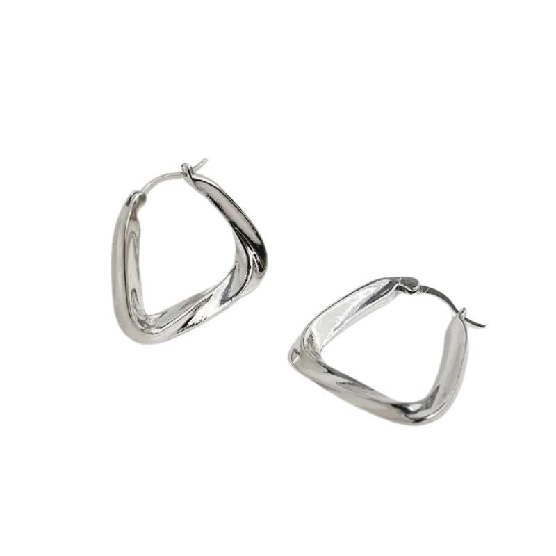 Boucles D'oreilles Créoles Carrées