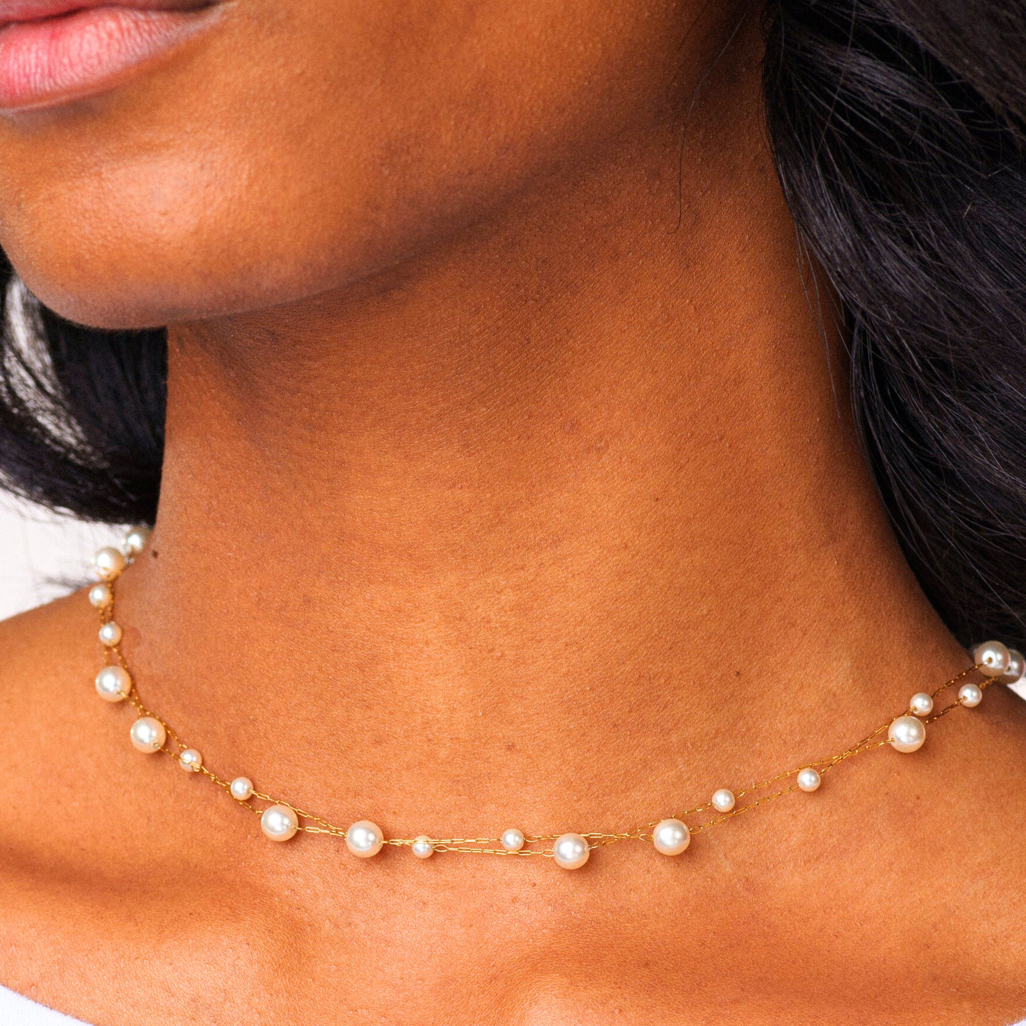 Collier Perles Minimaliste