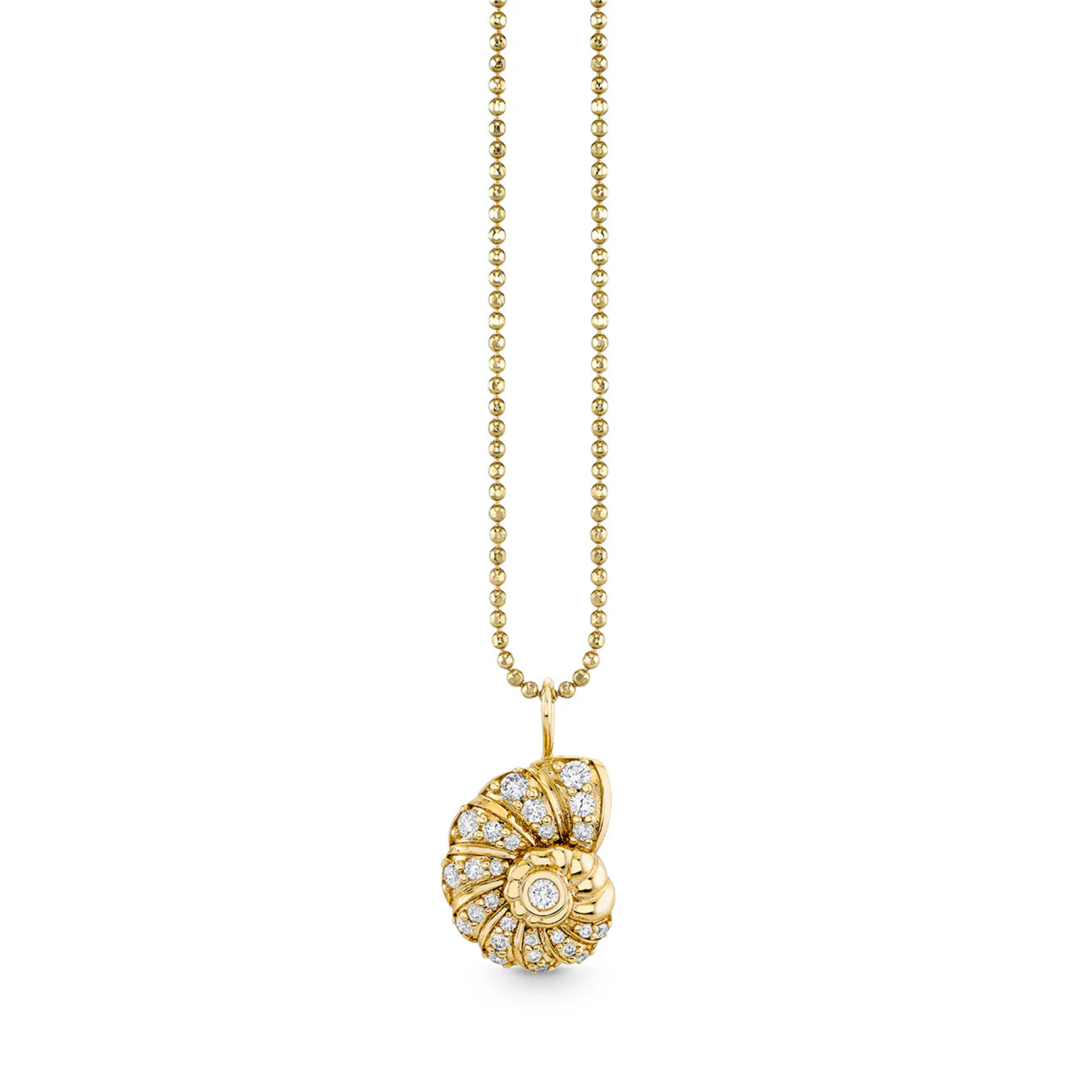 Pendentif Coquillage en Diamant