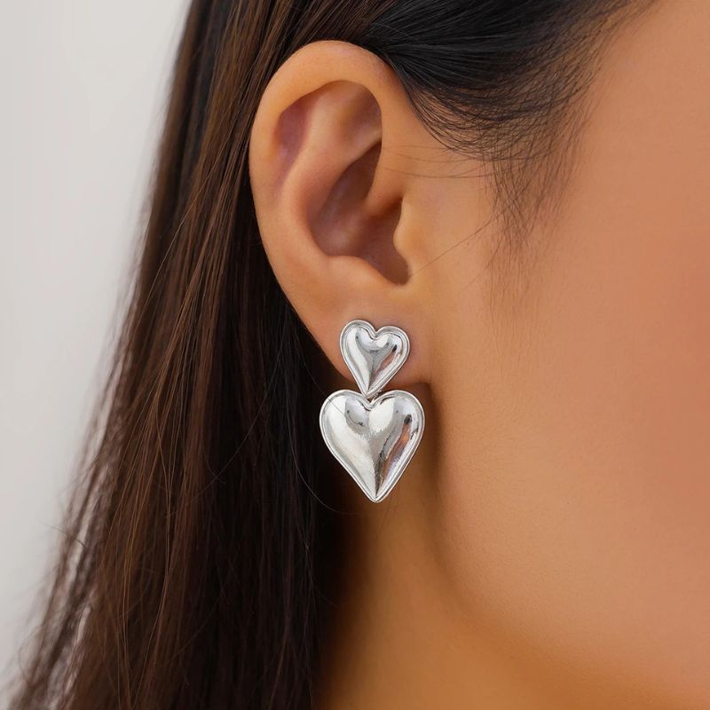 Boucles d'oreilles Pendantes Coeur d'Amour