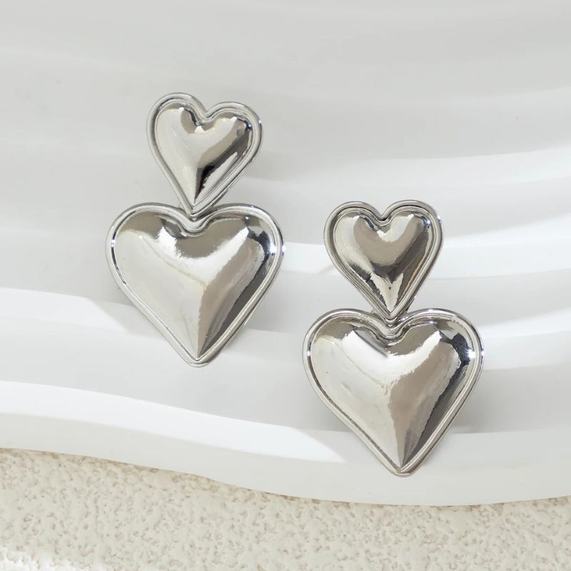 Boucles d'oreilles Pendantes Coeur d'Amour