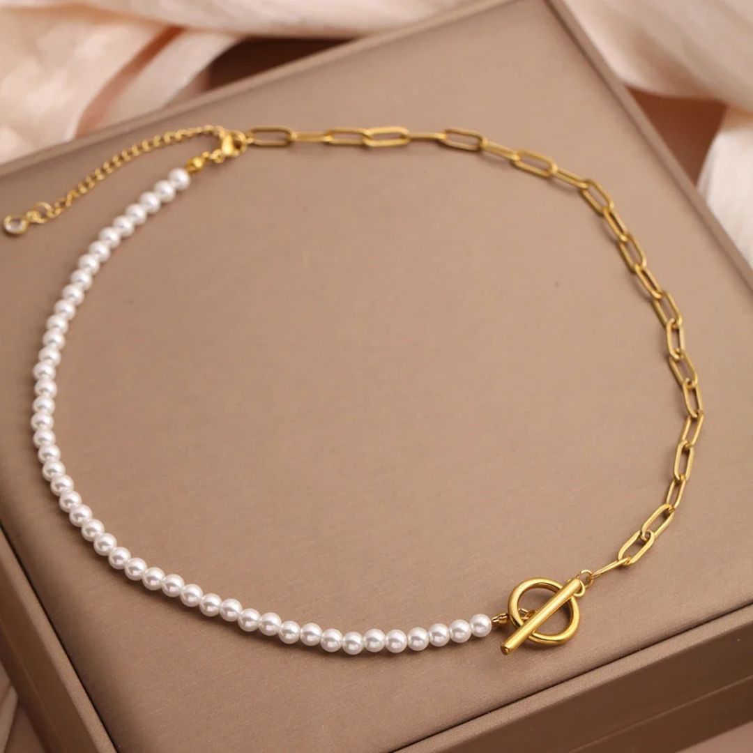 Collier Perles & Chaine