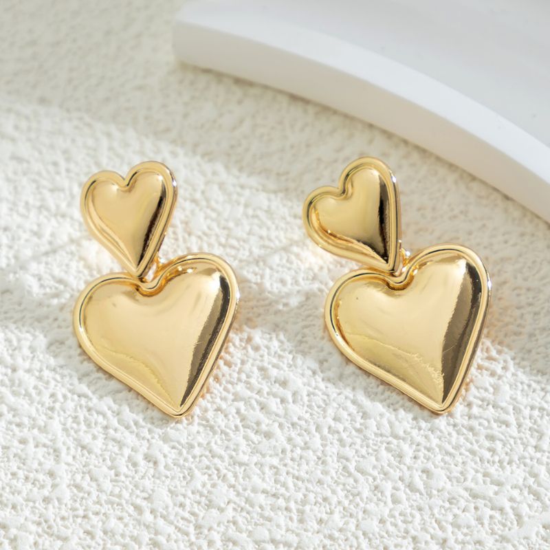 Boucles d'oreilles Pendantes Coeur d'Amour