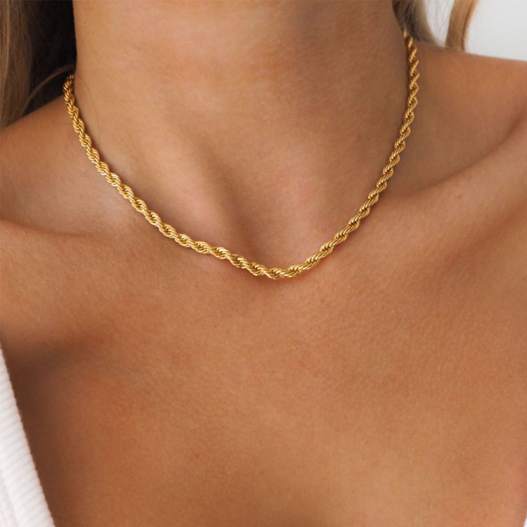 Collier Chaine Torsadé