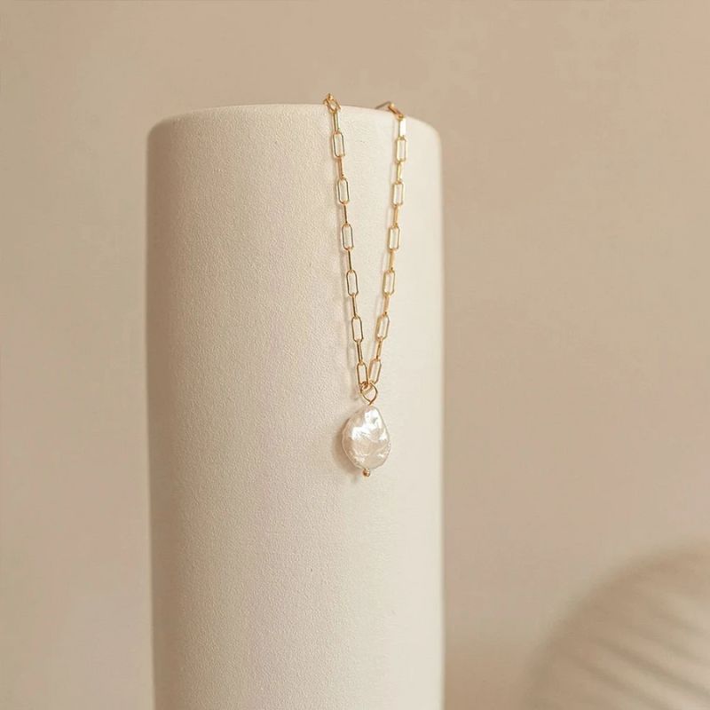 Pendentif Chaine en Trombone "Perla"
