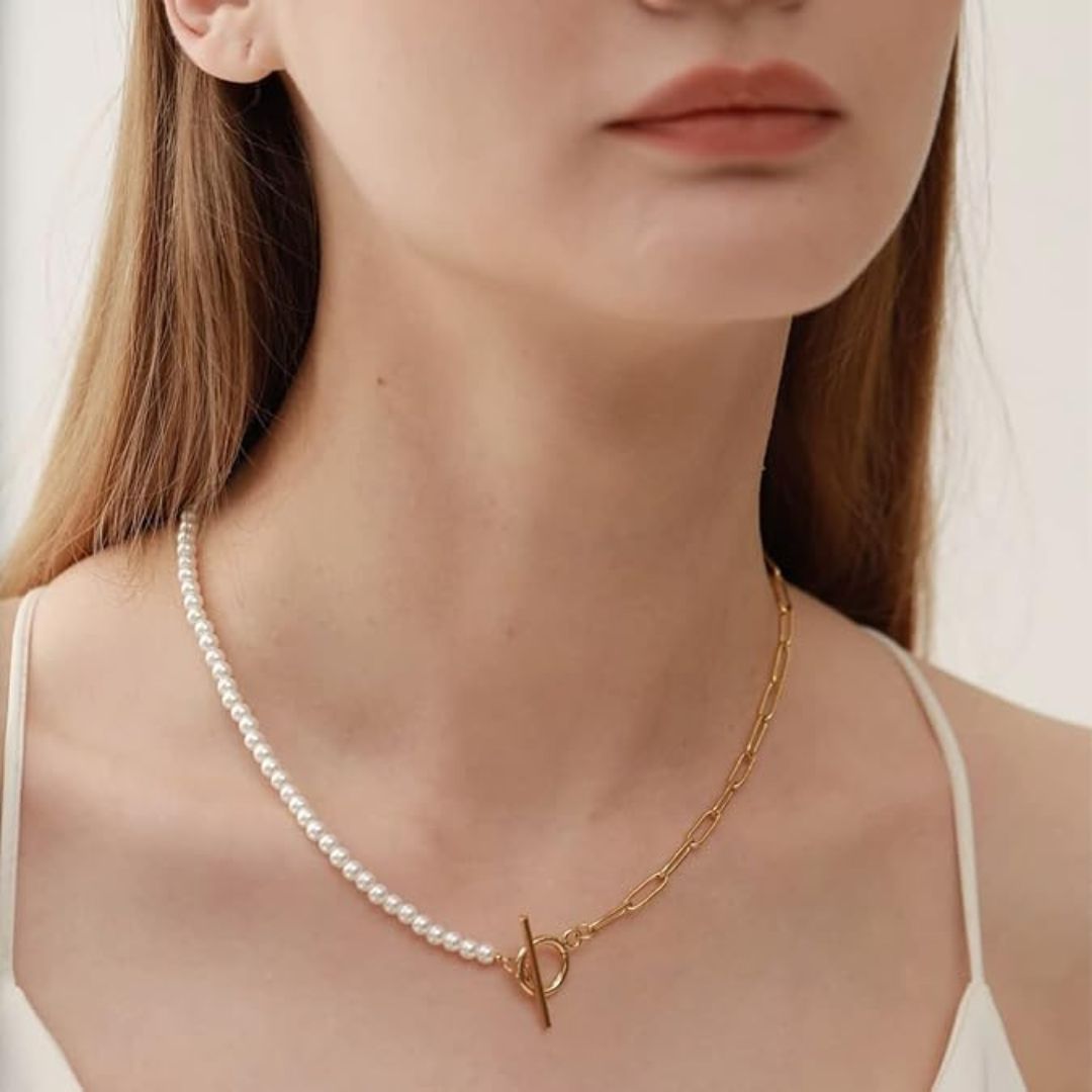 Collier Perles & Chaine
