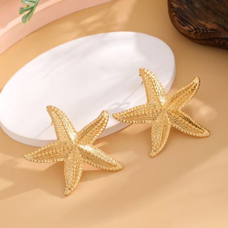 Grande Boucle d'Oreille Étoile de Mer
